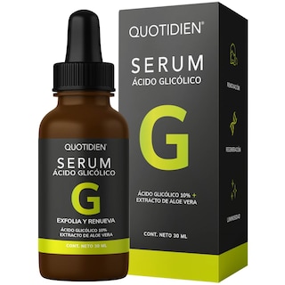 Foto 1 | Ácido Glicólico + Aloe Vera Y Glicerina Skin Care Exfoliante Facial Suero Facial Quotidien QSerum 30 ml