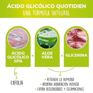Foto 6 | Ácido Glicólico + Aloe Vera Y Glicerina Skin Care Exfoliante Facial Suero Facial Quotidien QSerum 30 ml
