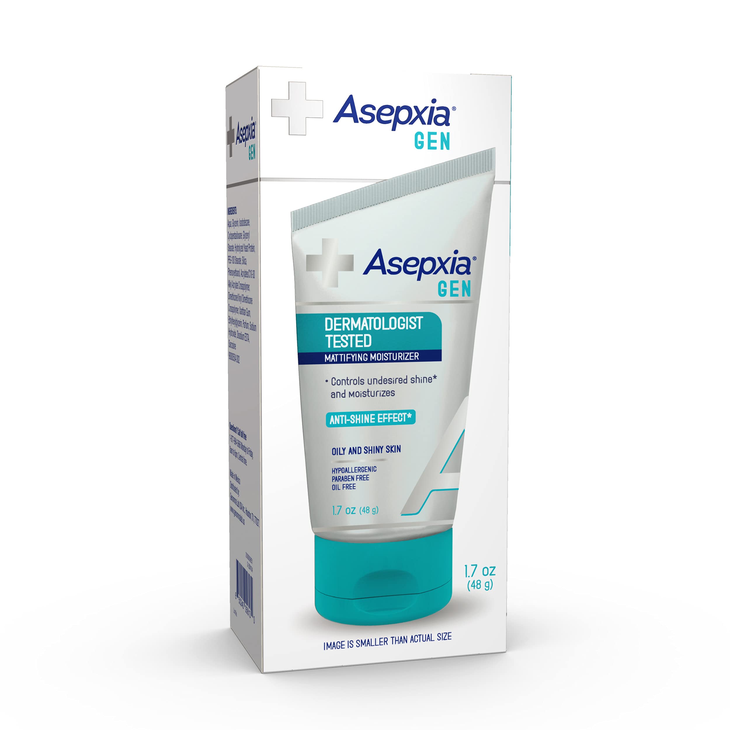 Foto 8 pulgar | Crema Hidratante Matificante Asepxia Gen para Pieles Grasas 50 Ml - Venta Internacional