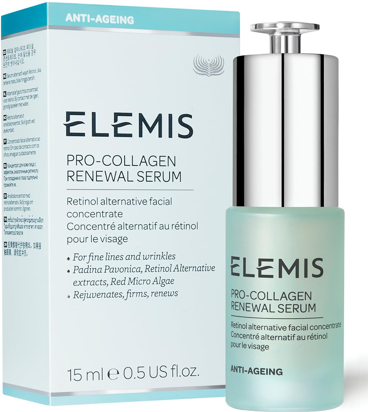 Sérum Elemis Pro-Colagene Renewal Retinol Alternativo 15 ml - Venta Internacional