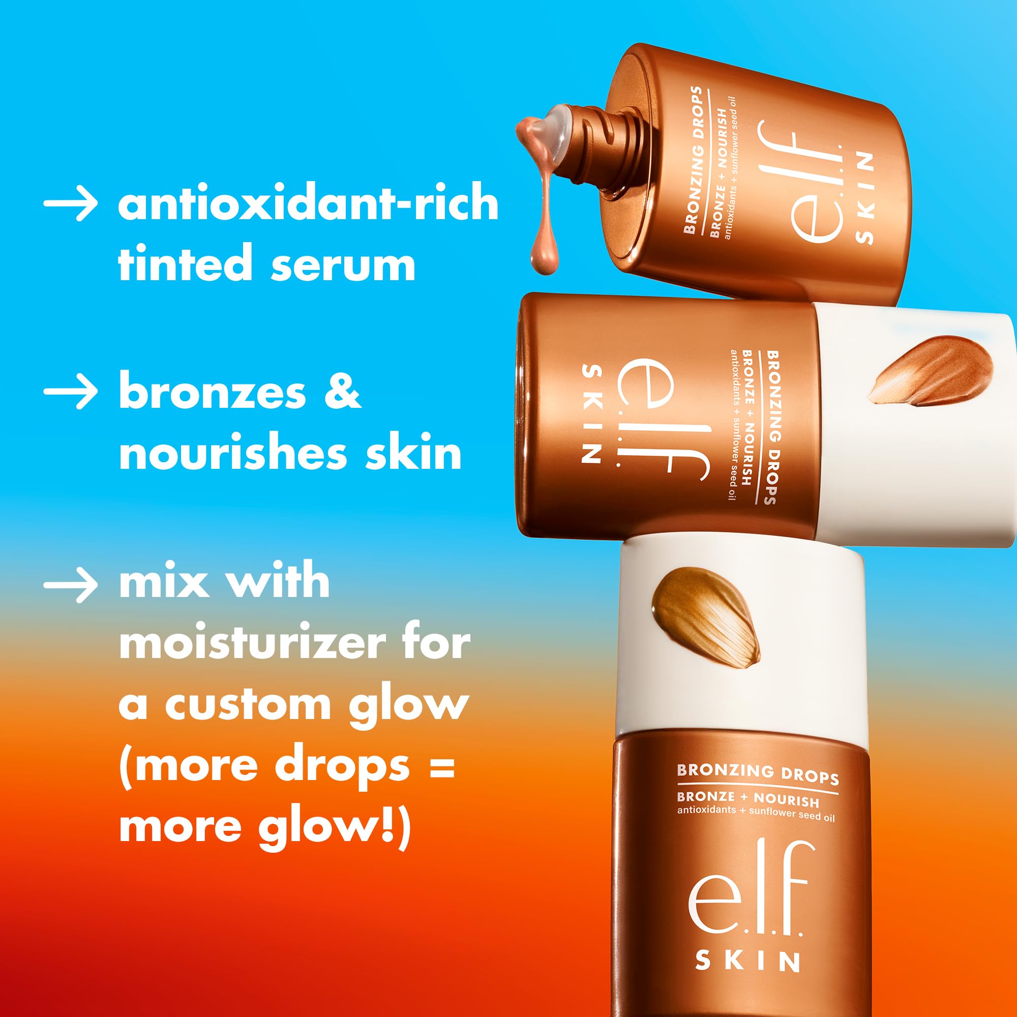 Foto 4 pulgar | Bronzing Drops e.l.f. Skin Bronceador Líquido Vegano En Oro Rosa - Venta Internacional