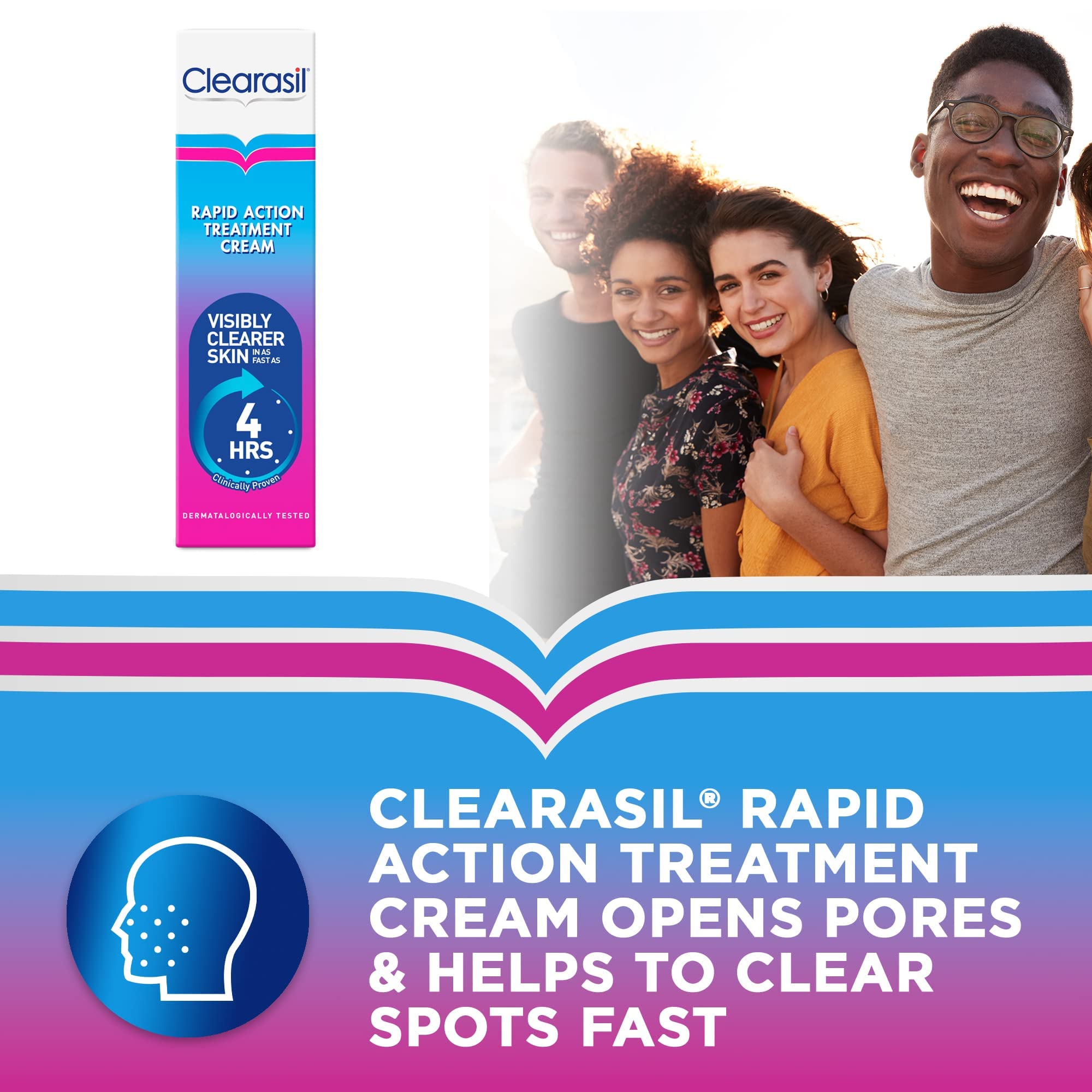 Foto 4 pulgar | Crema Facial Clearasil Ultra Rapid Action 25 Ml - Venta Internacional