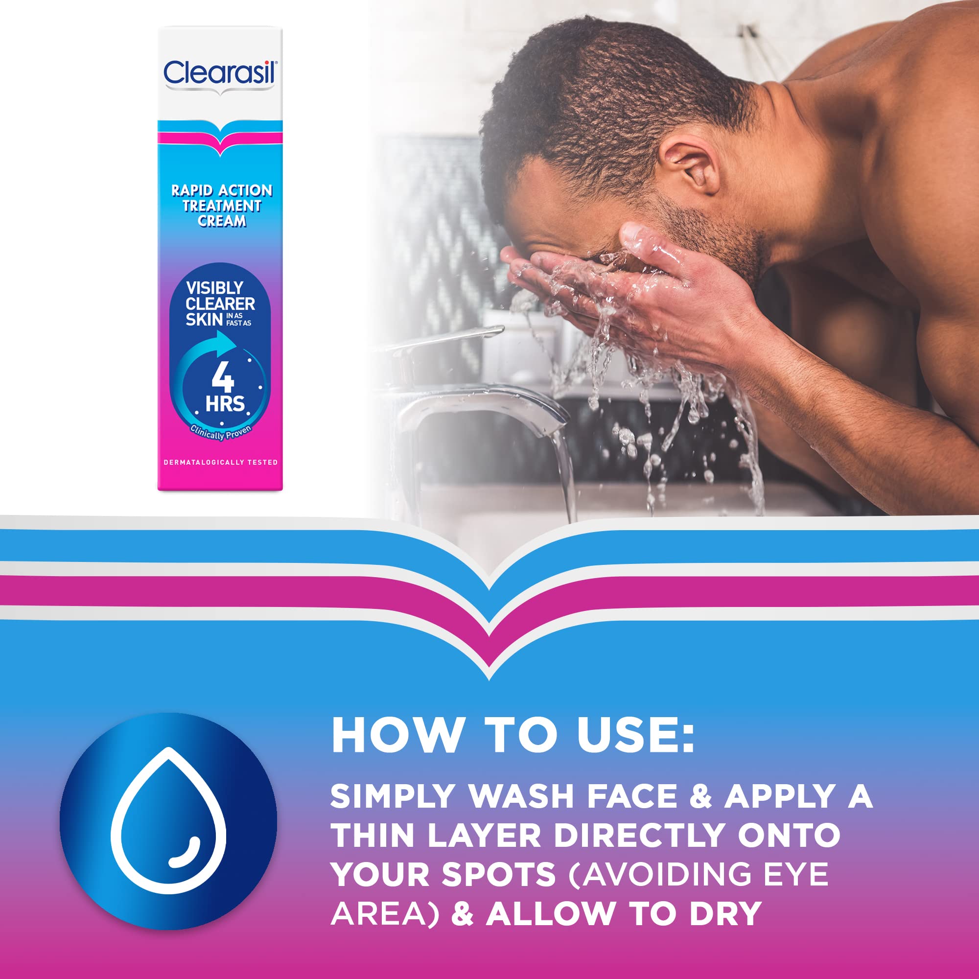 Foto 7 pulgar | Crema Facial Clearasil Ultra Rapid Action 25 Ml - Venta Internacional