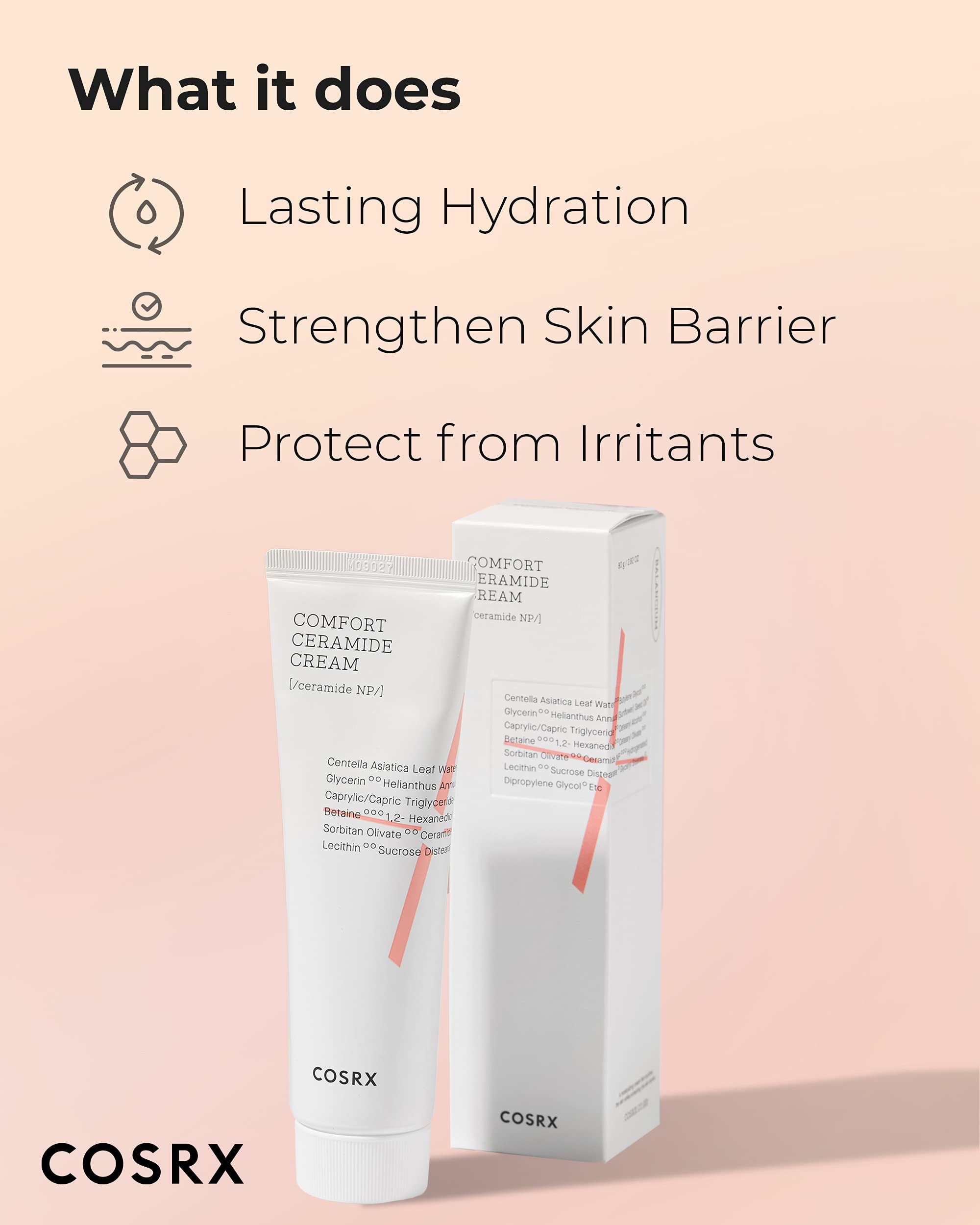 Foto 3 | Crema Cosrx Balancium Comfort Ceramide 80 G Centella Asiática - Venta Internacional.