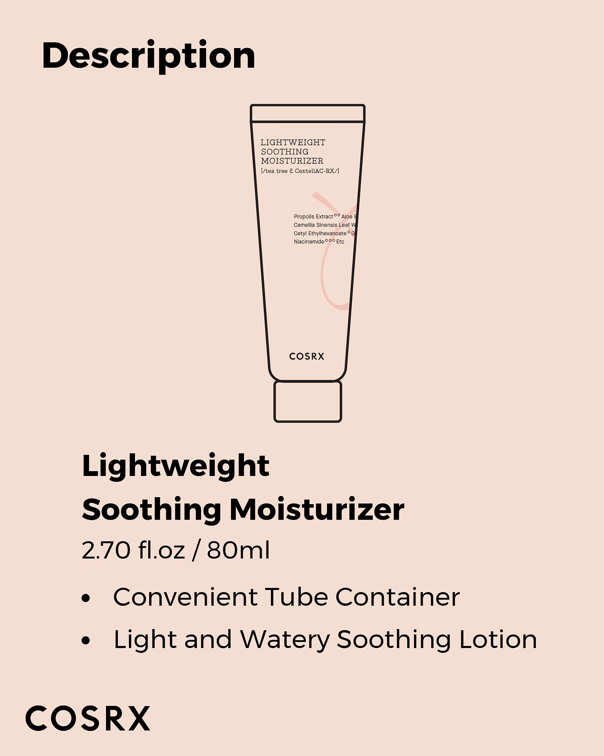 Foto 7 | Crema Hidratante Cosrx Ac Collection Ligera de 80 Ml Con Aloe Vera - Venta Internacional
