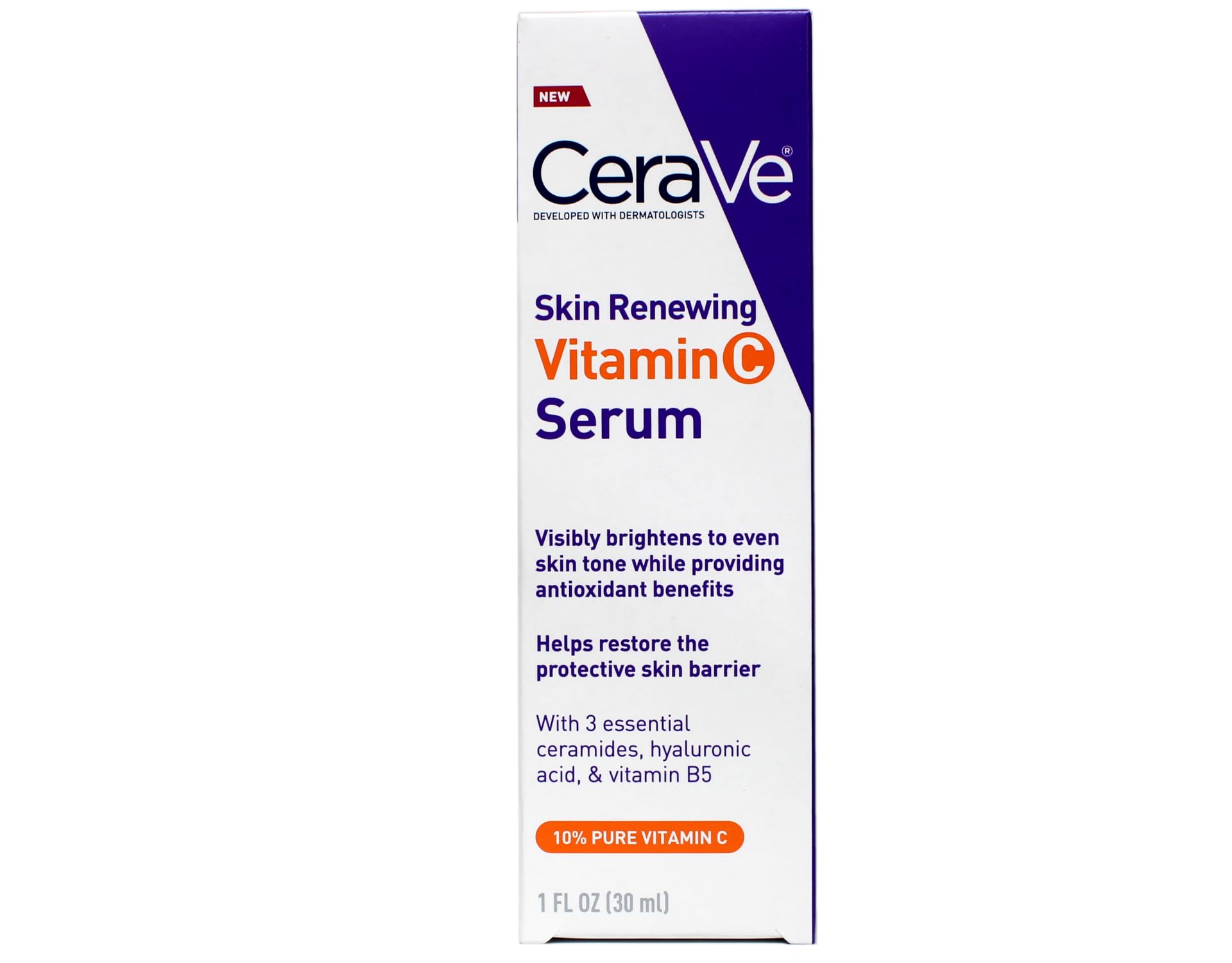 Sérum Cerave Con Vitamina C Con Ácido Hialurónico 30 Ml (1 Paquete) - Venta Internacional.