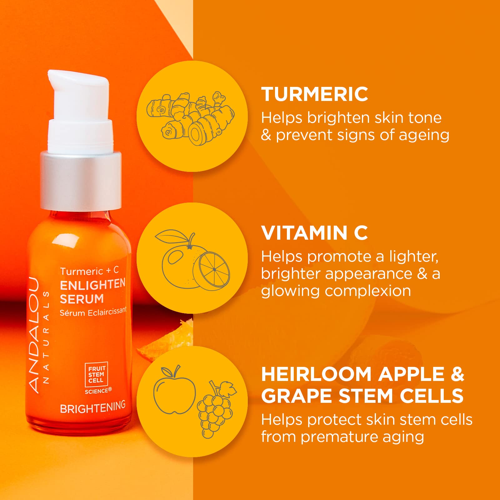 Foto 4 pulgar | Sérum Andalou Naturals Turmeric + C Enlighten 30 Ml - Venta Internacional.