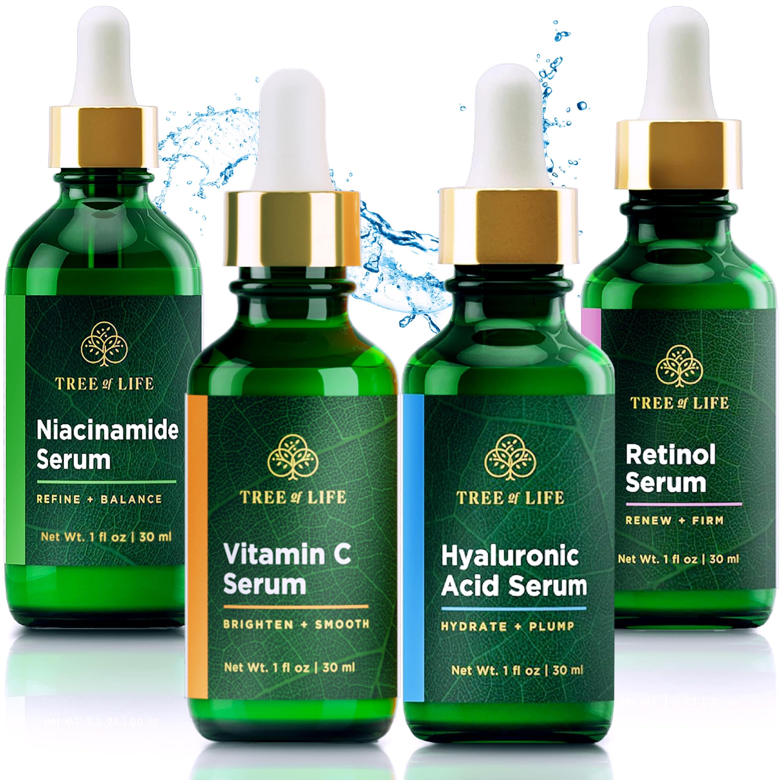Set Para El Cuidado De La Piel Tree Of Life, Iluminador Facial, Reafirmante E Hidratante - Venta Internacional. $1,212