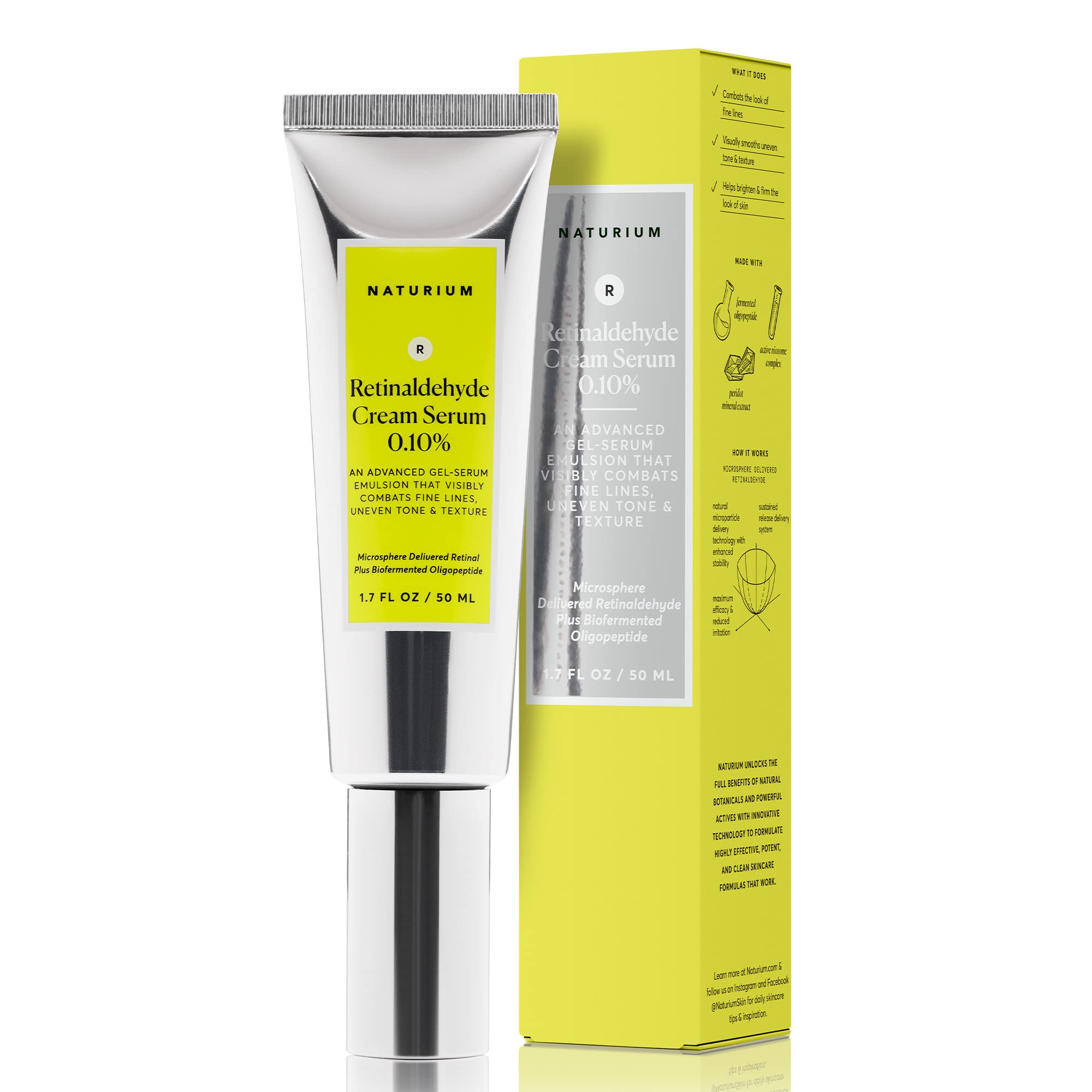 Foto 2 pulgar | Crema Sérum Naturium Retinaldehyde 0.10% Antiedad 50 Ml - Venta Internacional.