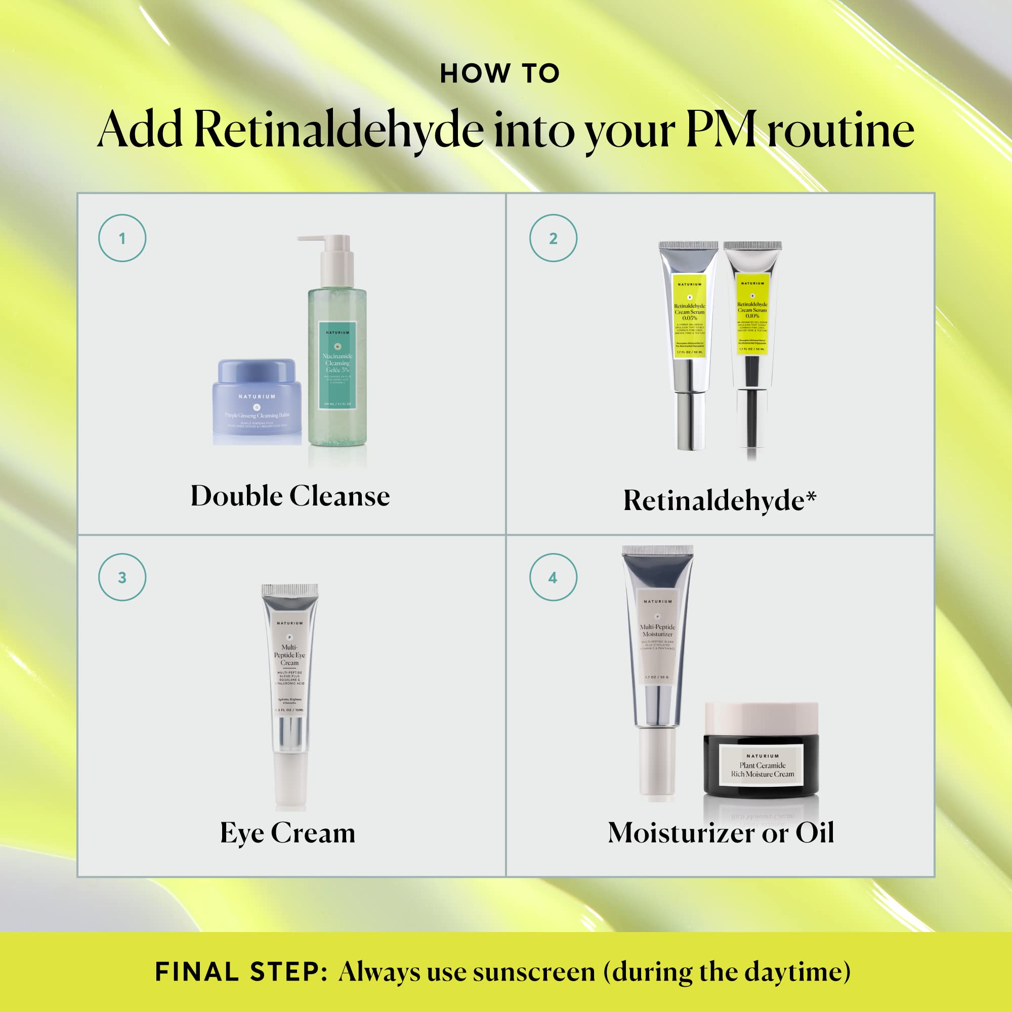 Foto 7 pulgar | Crema Sérum Naturium Retinaldehyde 0.10% Antiedad 50 Ml - Venta Internacional.