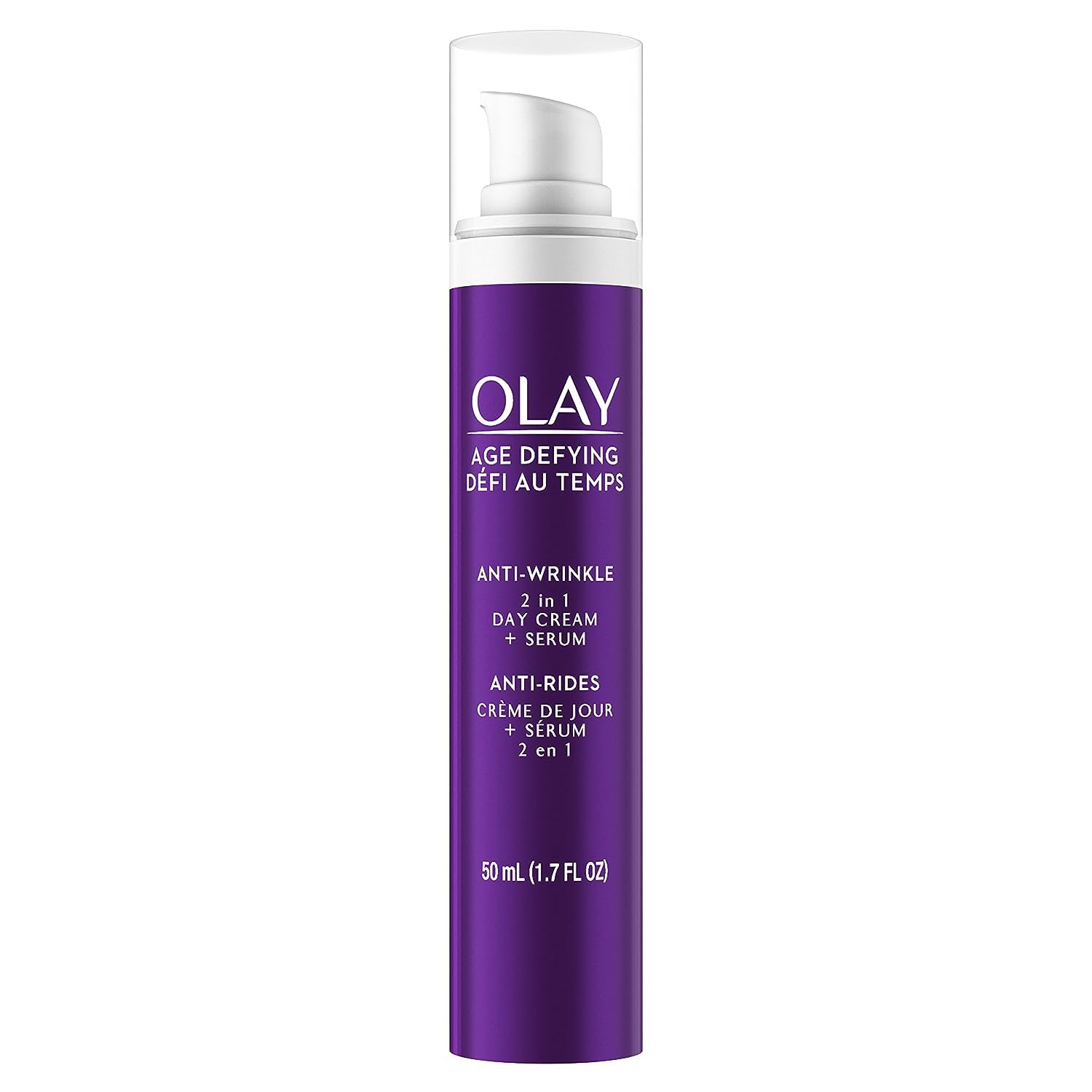 Foto 2 pulgar | Crema De Día Antiarrugas 2 En 1 Serum Olay Antienvejecimiento, 50 Ml - Venta Internacional.