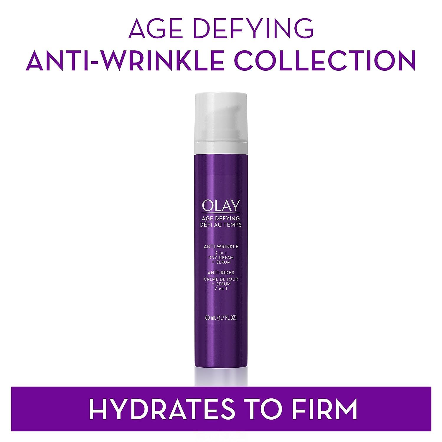 Foto 6 pulgar | Crema De Día Antiarrugas 2 En 1 Serum Olay Antienvejecimiento, 50 Ml - Venta Internacional.
