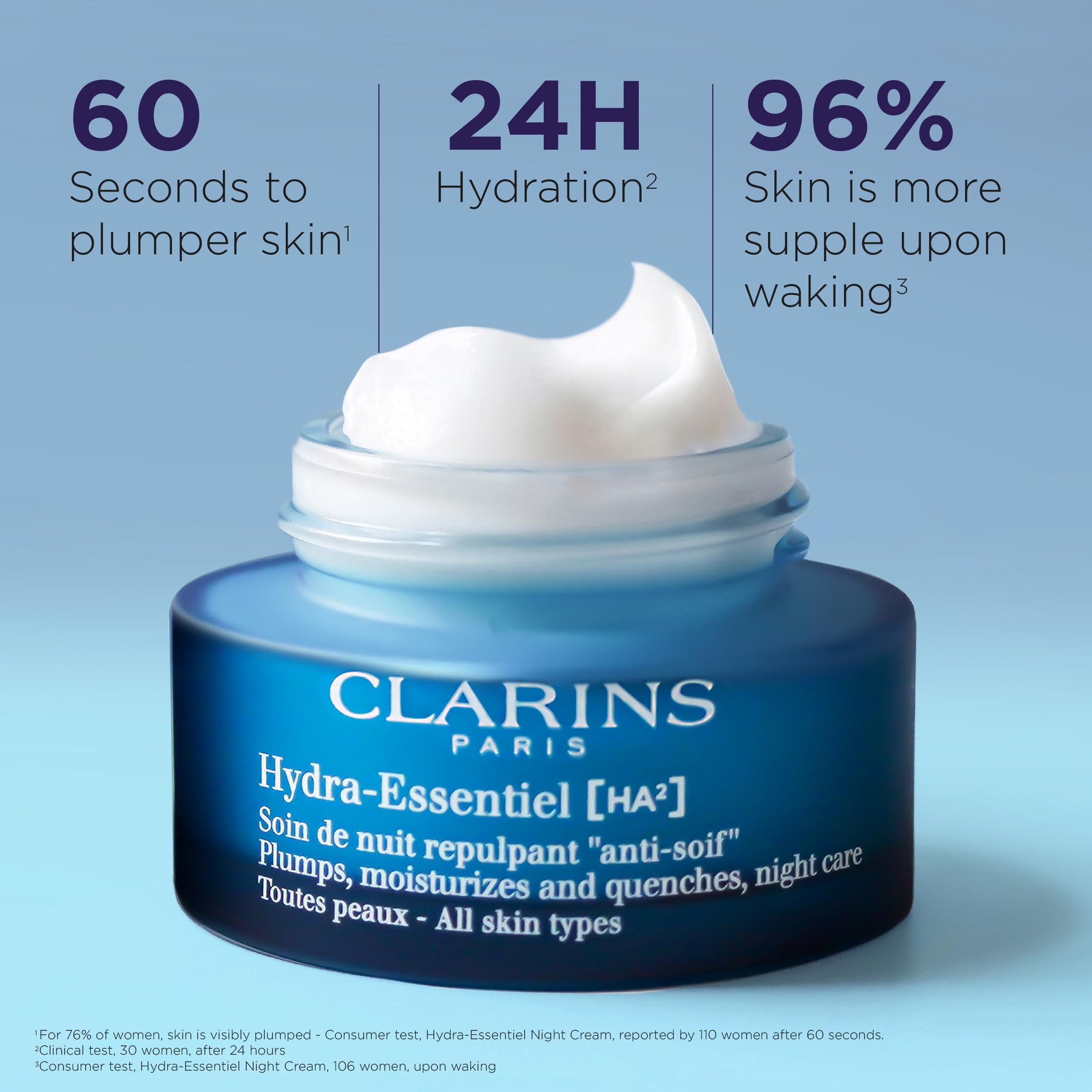 Foto 3 pulgar | Crema De Noche Clarins Hydra-essentiel Hidratación Intensa 50 Ml - Venta Internacional.