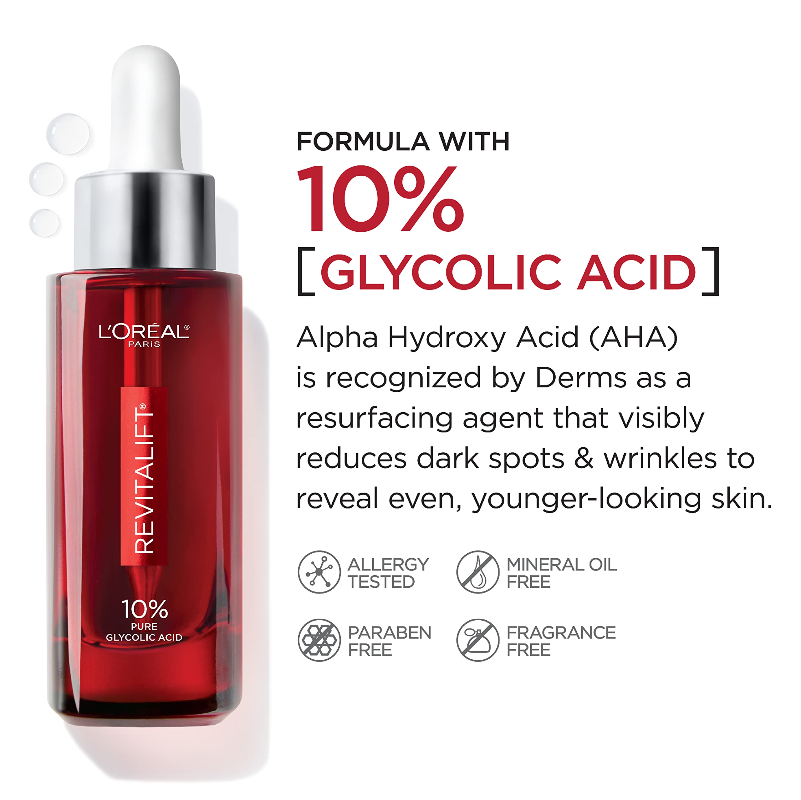 Foto 3 pulgar | Sérum Facial L'oreal Paris Revitalift 10% De Ácido Glicólico Puro - Venta Internacional.