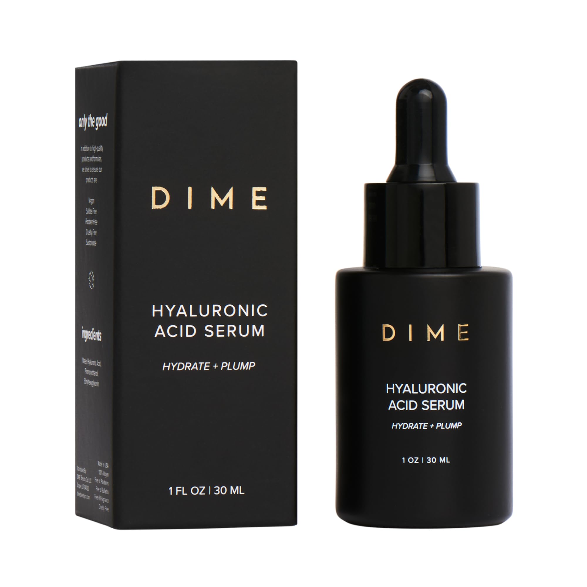 Sérum Dime Beauty De Ácido Hialurónico Para Rostro No Graso, 30 Ml - Venta Internacional.