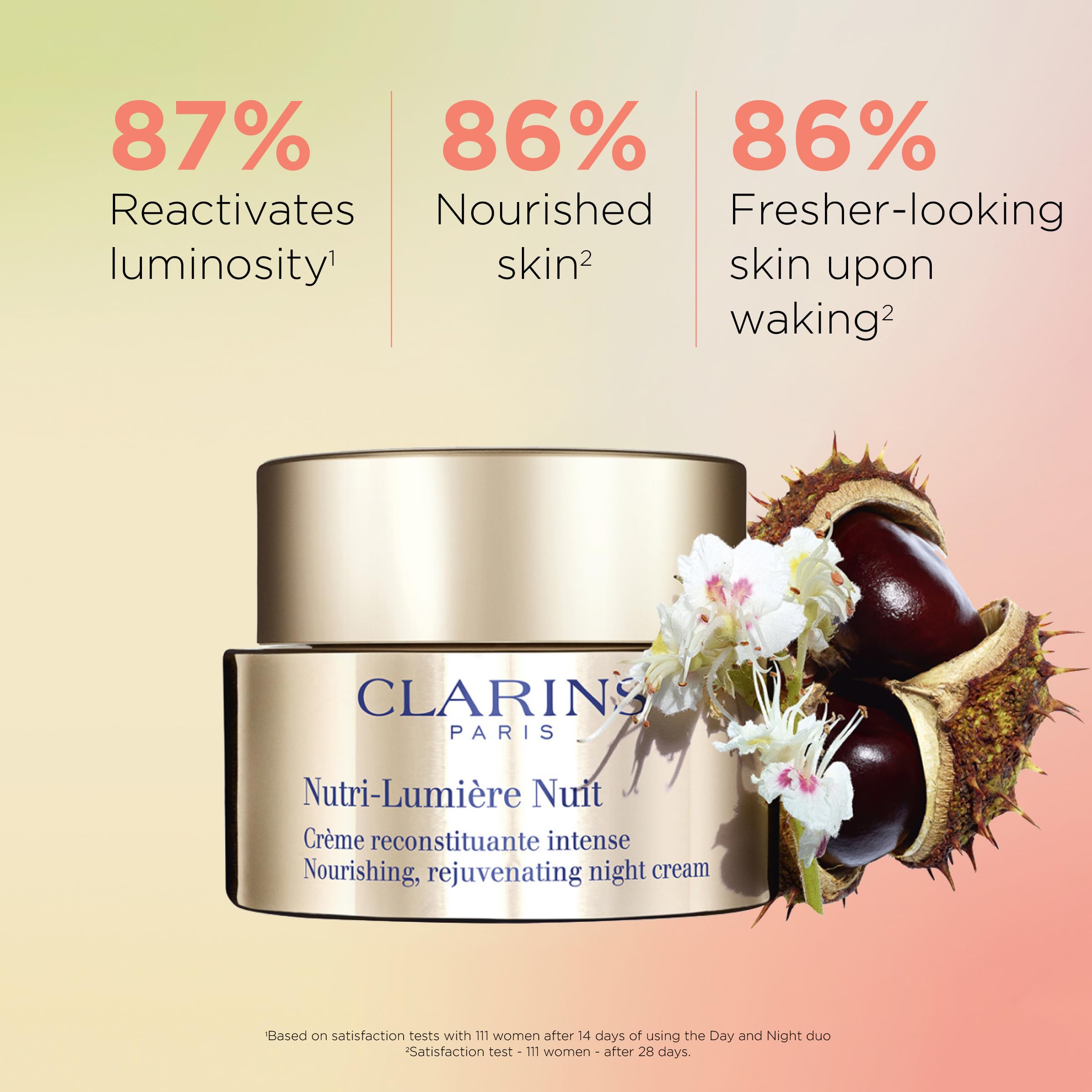 Foto 3 pulgar | Crema De Noche Clarins Nutri-lumière Hidratante Antienvejecimiento - Venta Internacional.