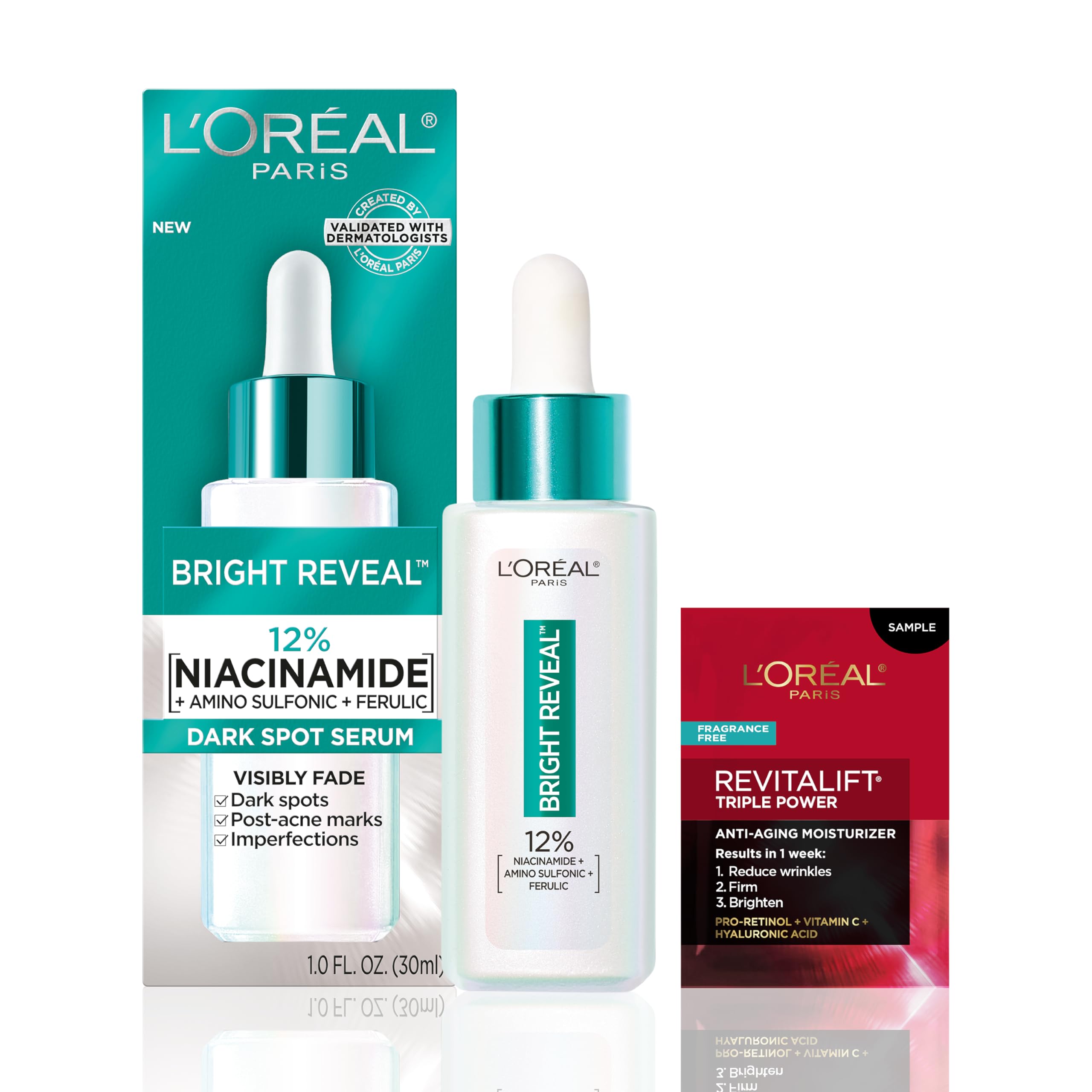 Sérum L'oréal Paris Bright Reveal Con 12% De Niacinamida, 30 Ml, Mancha Oscura - Venta Internacional.