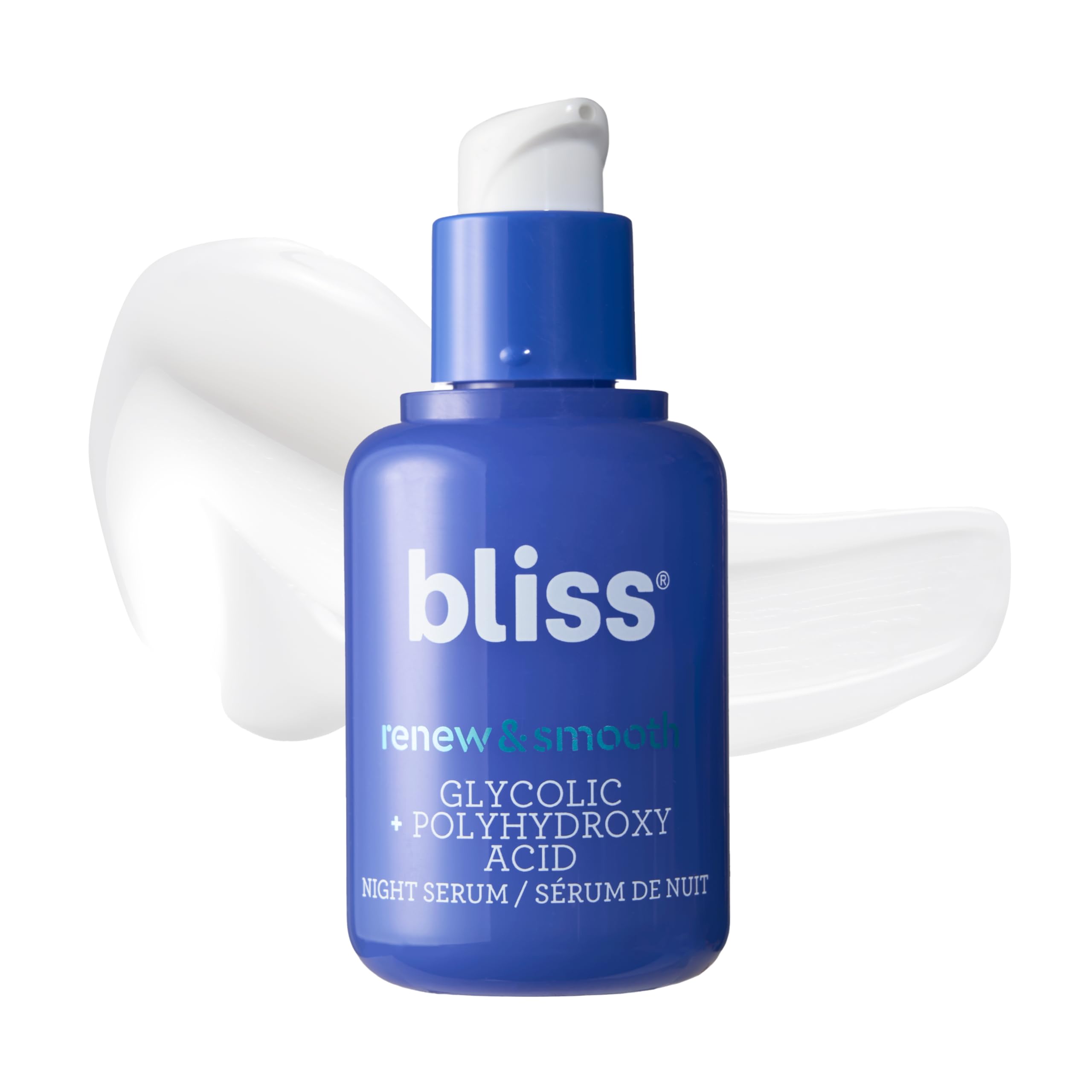 Sérum Facial Nocturno Bliss Renew & Smooth Aha Glycolic 30 Ml - Venta Internacional.