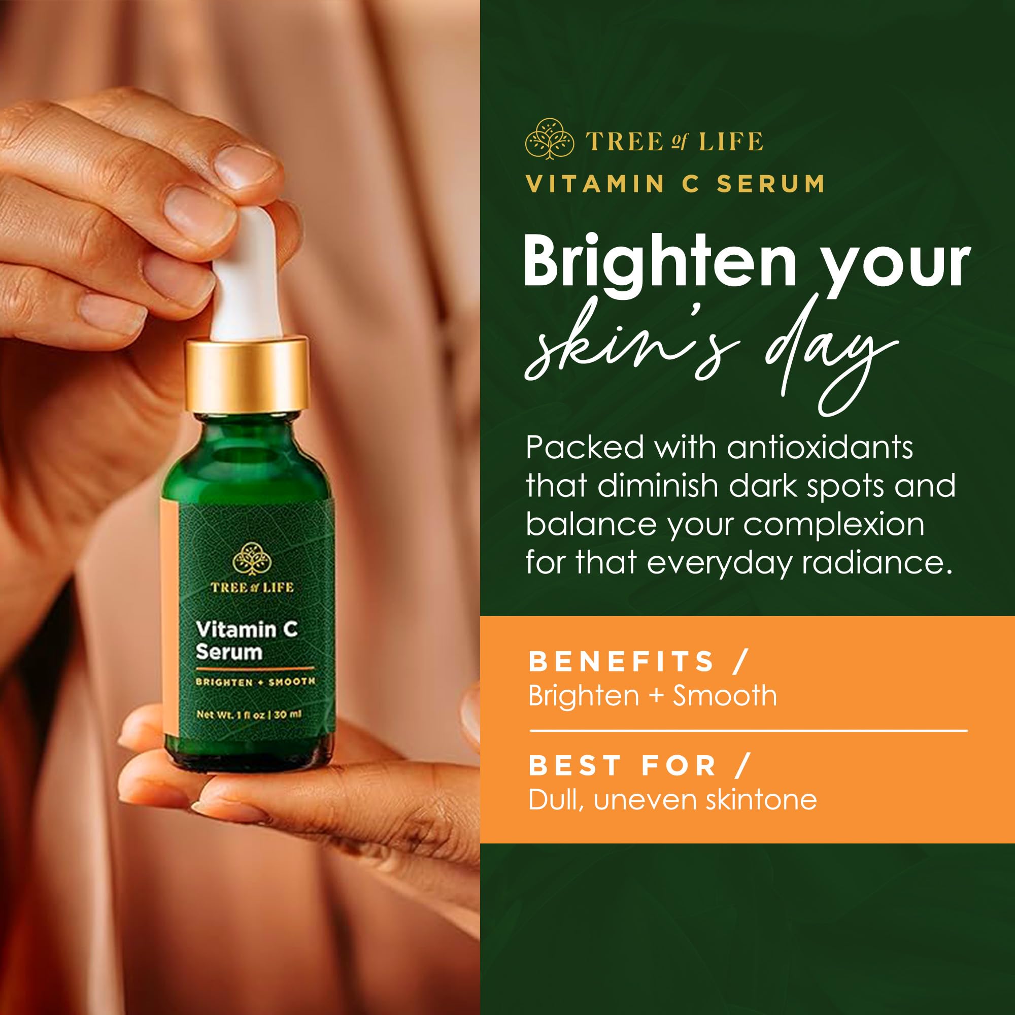 Foto 2 | Sérum Tree Of Life Vitamina C 30 Ml Para Manchas Oscuras Y Arrugas - Venta Internacional.