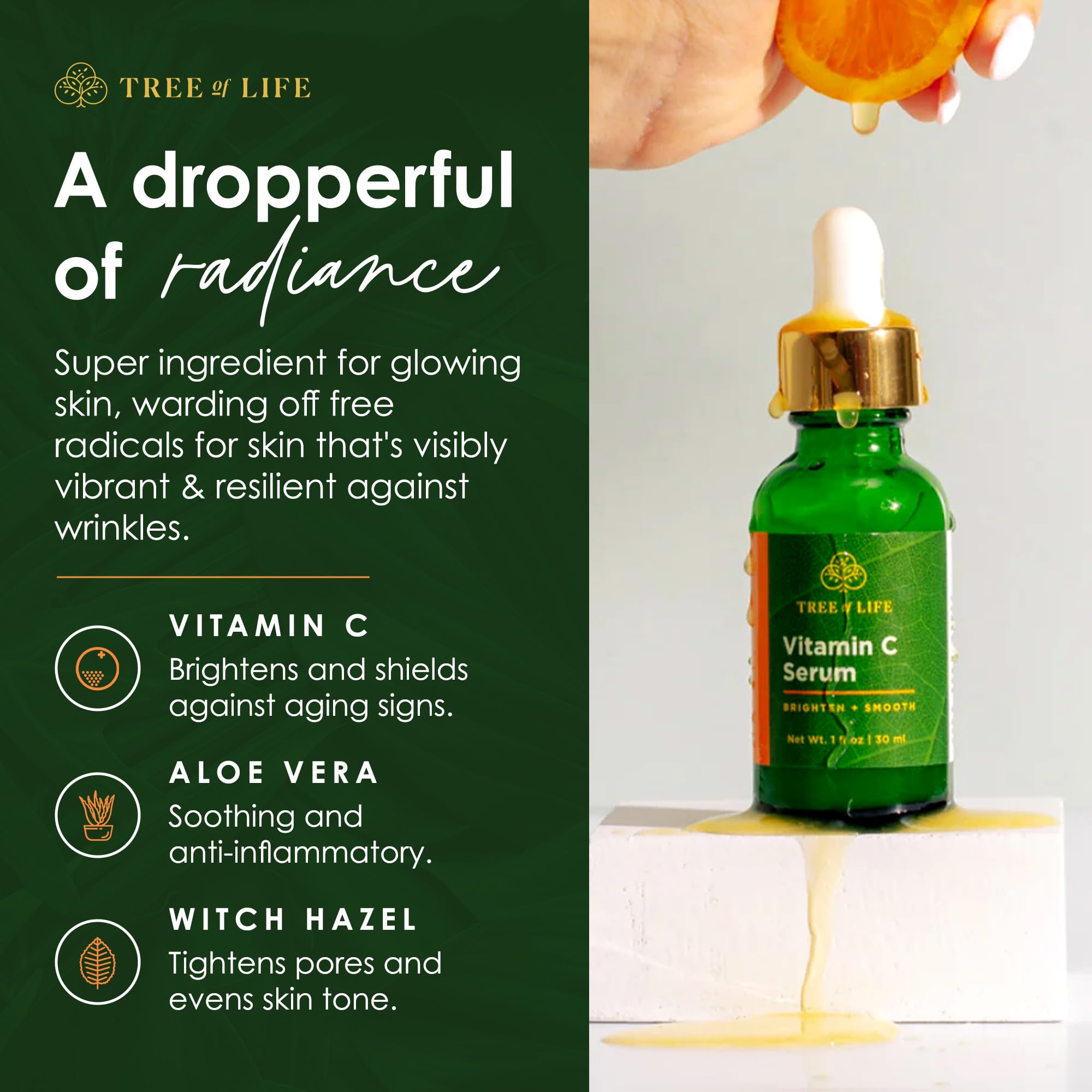 Foto 4 pulgar | Sérum Tree Of Life Vitamina C 30 Ml Para Manchas Oscuras Y Arrugas - Venta Internacional.
