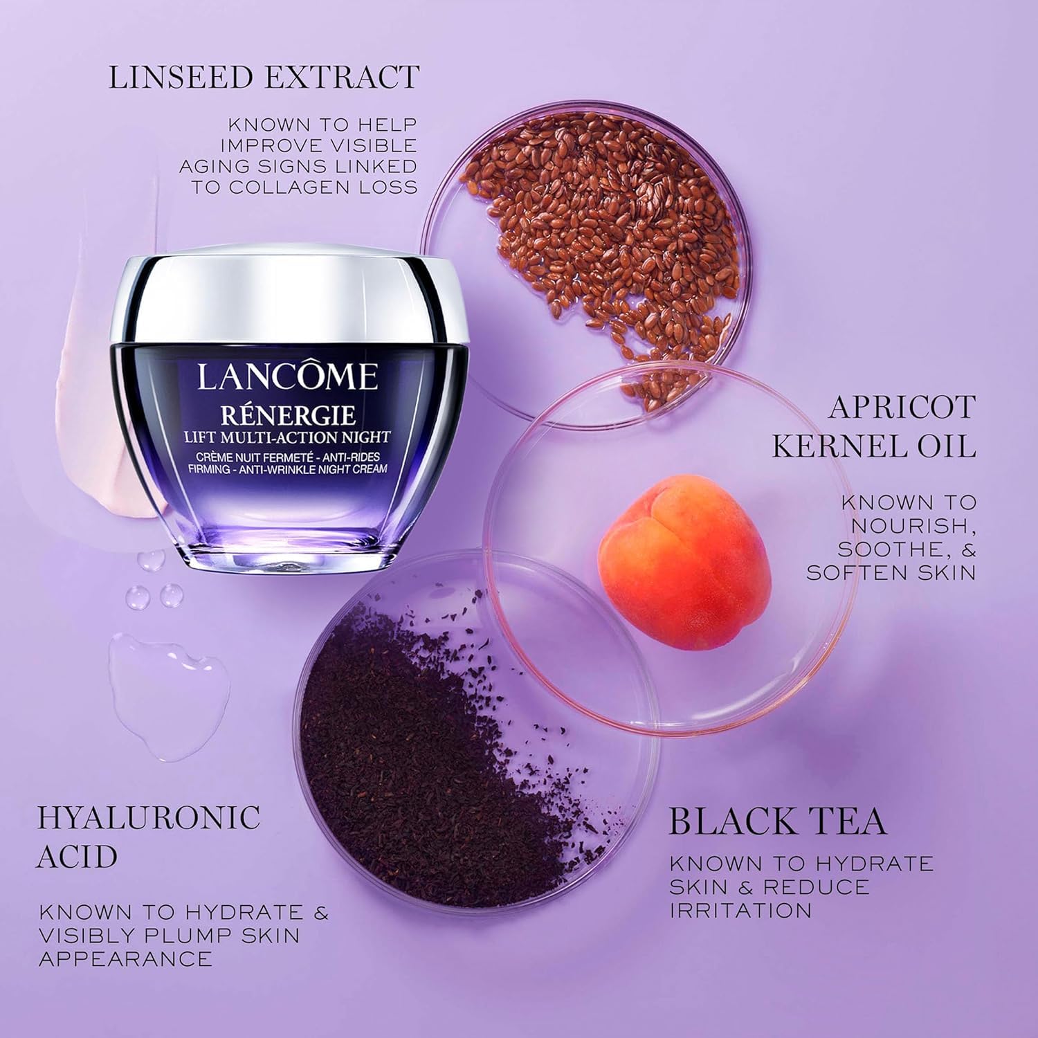 Foto 2 | Crema De Noche Lancôme Rénergie Multi-action Con Ácido Hialurónico - Venta Internacional.