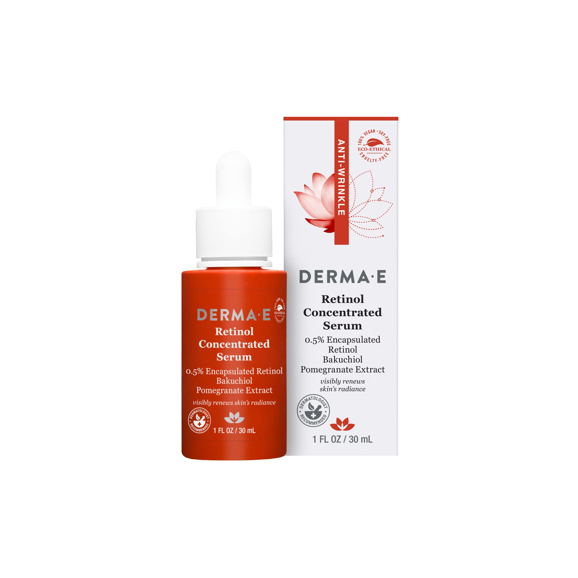 Foto 2 pulgar | Sérum Derma E Con Retinol Antiarrugas De 30 Ml Para Un Brillo Juvenil - Venta Internacional.