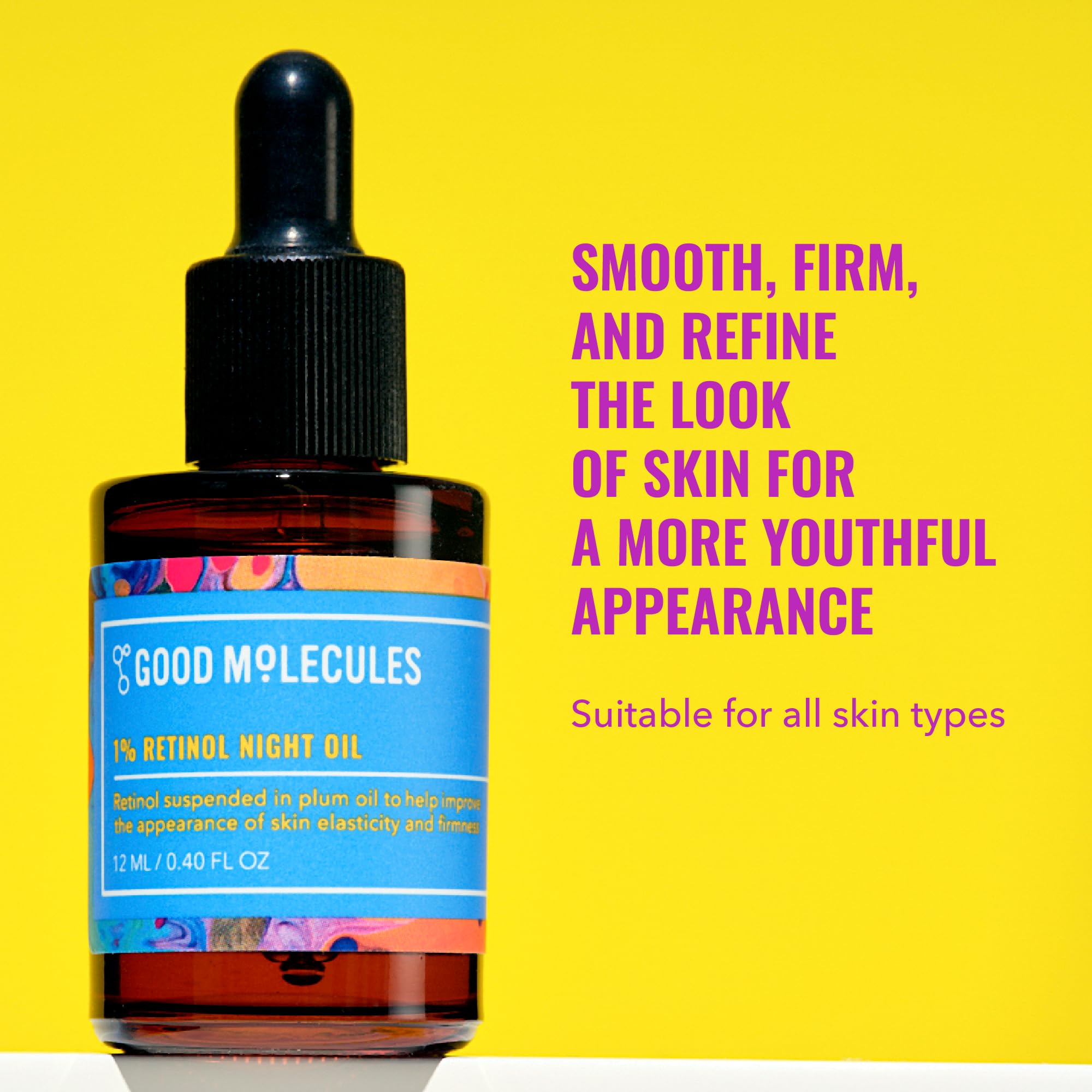 Foto 3 pulgar | Aceite Facial Good Molecules, Aceite De Noche Con Retinol Al 1%, 12 Ml - Venta Internacional.