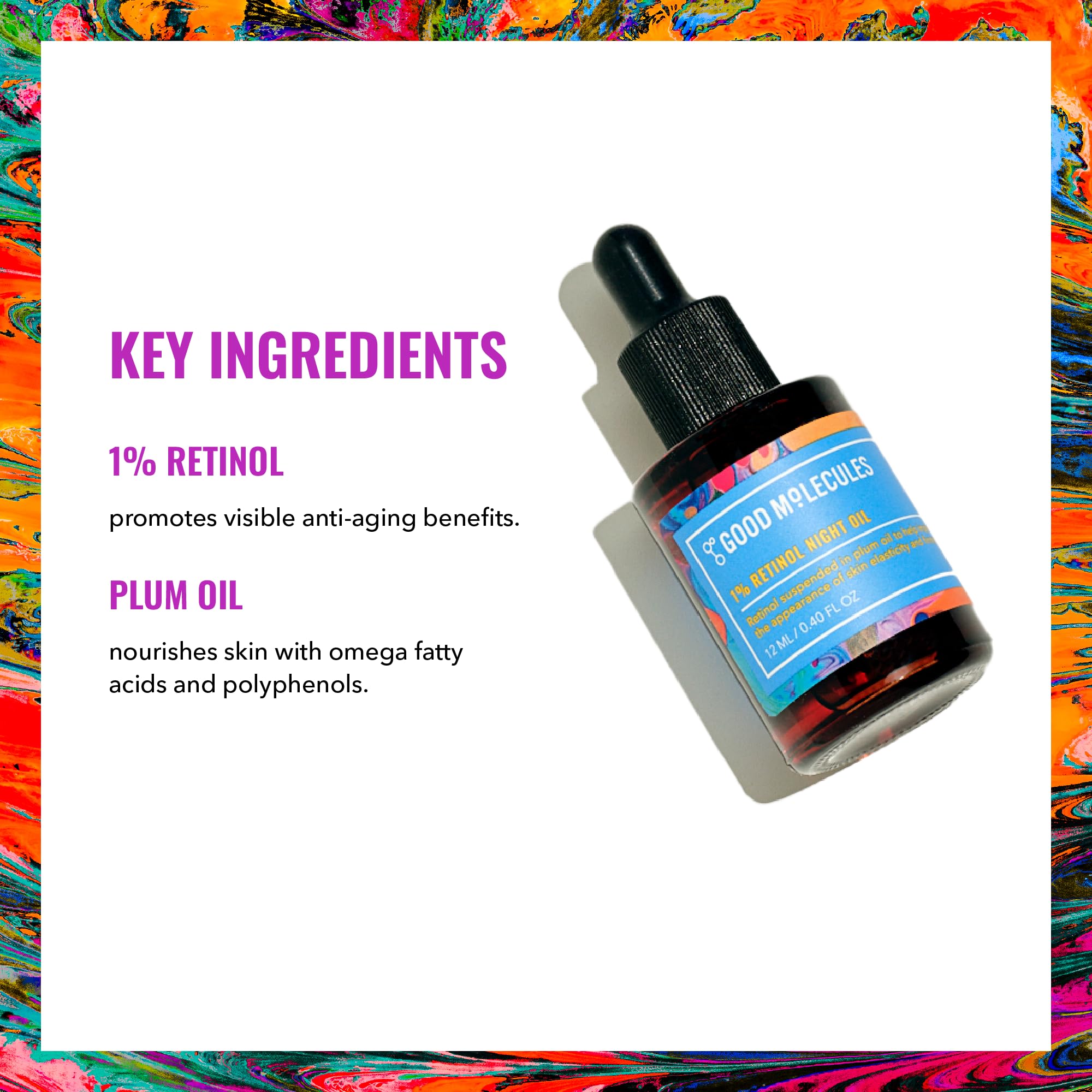 Foto 4 pulgar | Aceite Facial Good Molecules, Aceite De Noche Con Retinol Al 1%, 12 Ml - Venta Internacional.