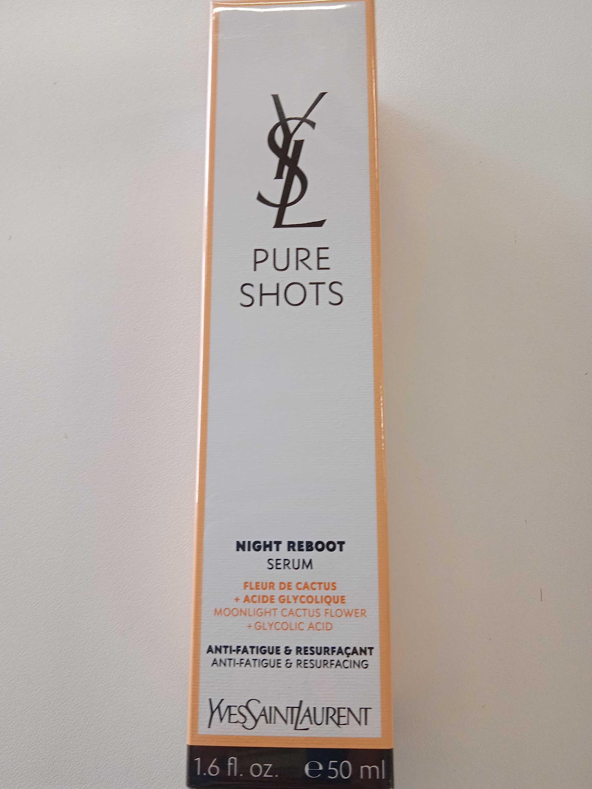 Sérum Yves Saint Laurent Pure Shots Night Reboot 50 Ml - Venta Internacional.