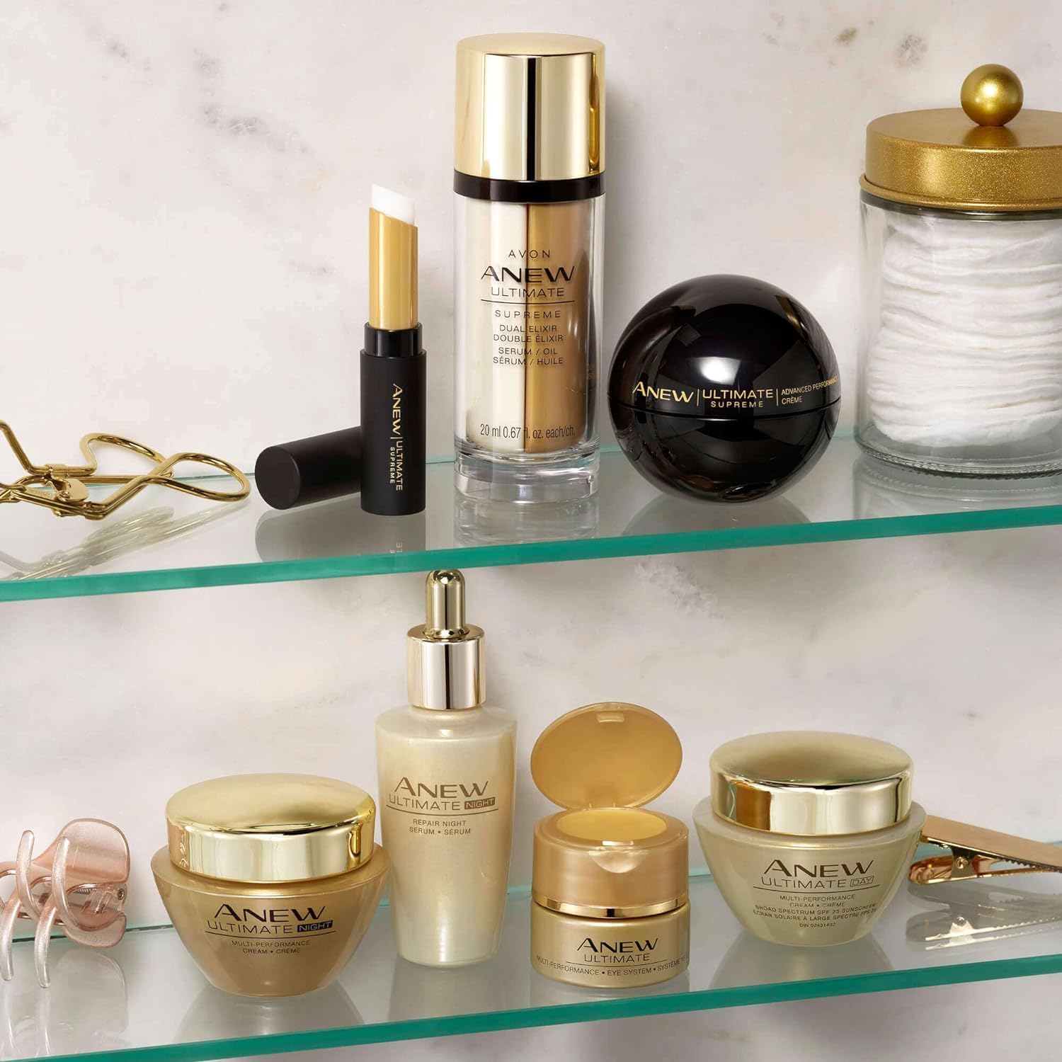 Foto 8 pulgar | Sérum Y Aceite Avon Anew Ultimate Supreme Dual Elixir Antiedad - Venta Internacional.