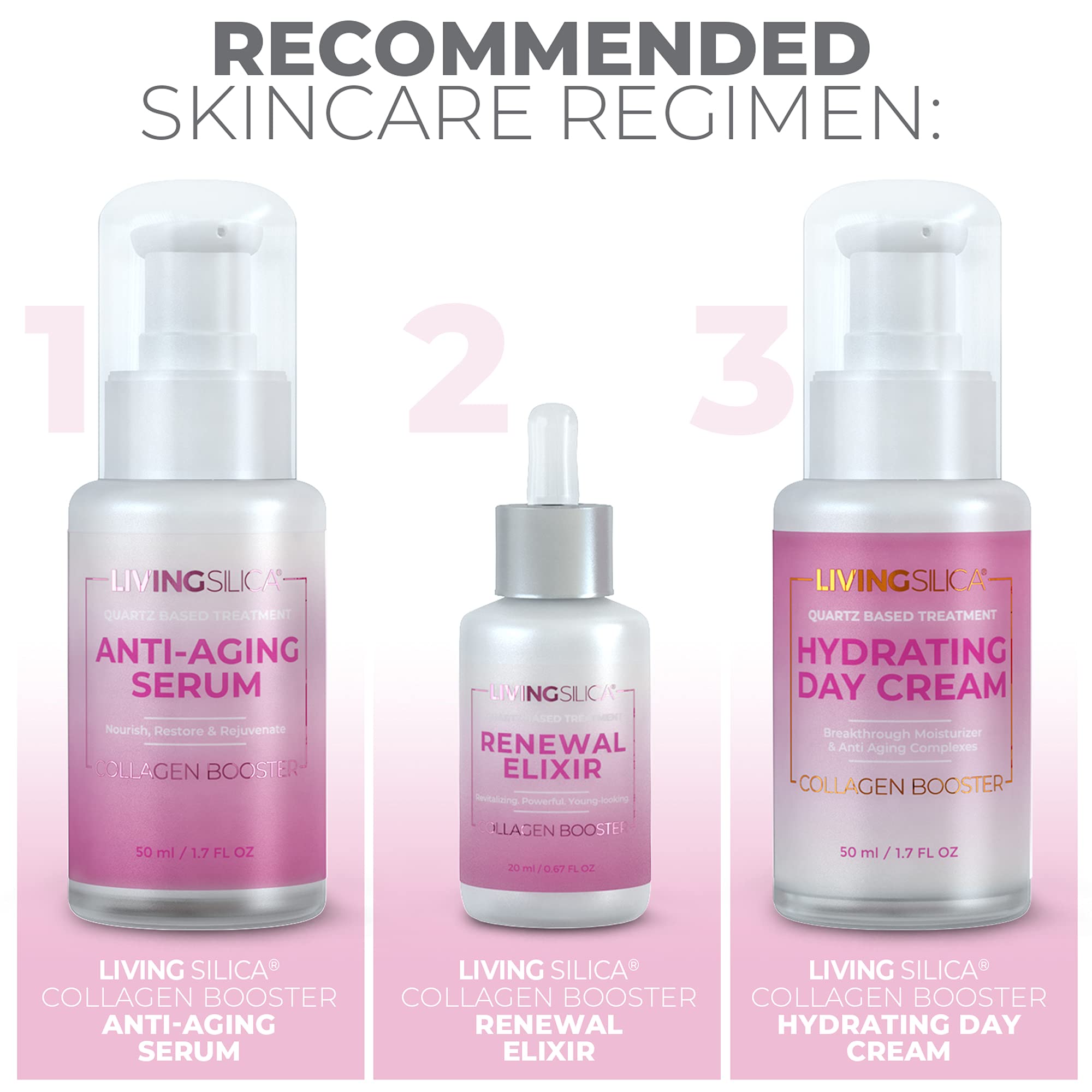 Foto 4 | Sérum Antienvejecimiento Orgono Living Silica 25 Ml + 50 Ml - Venta Internacional.