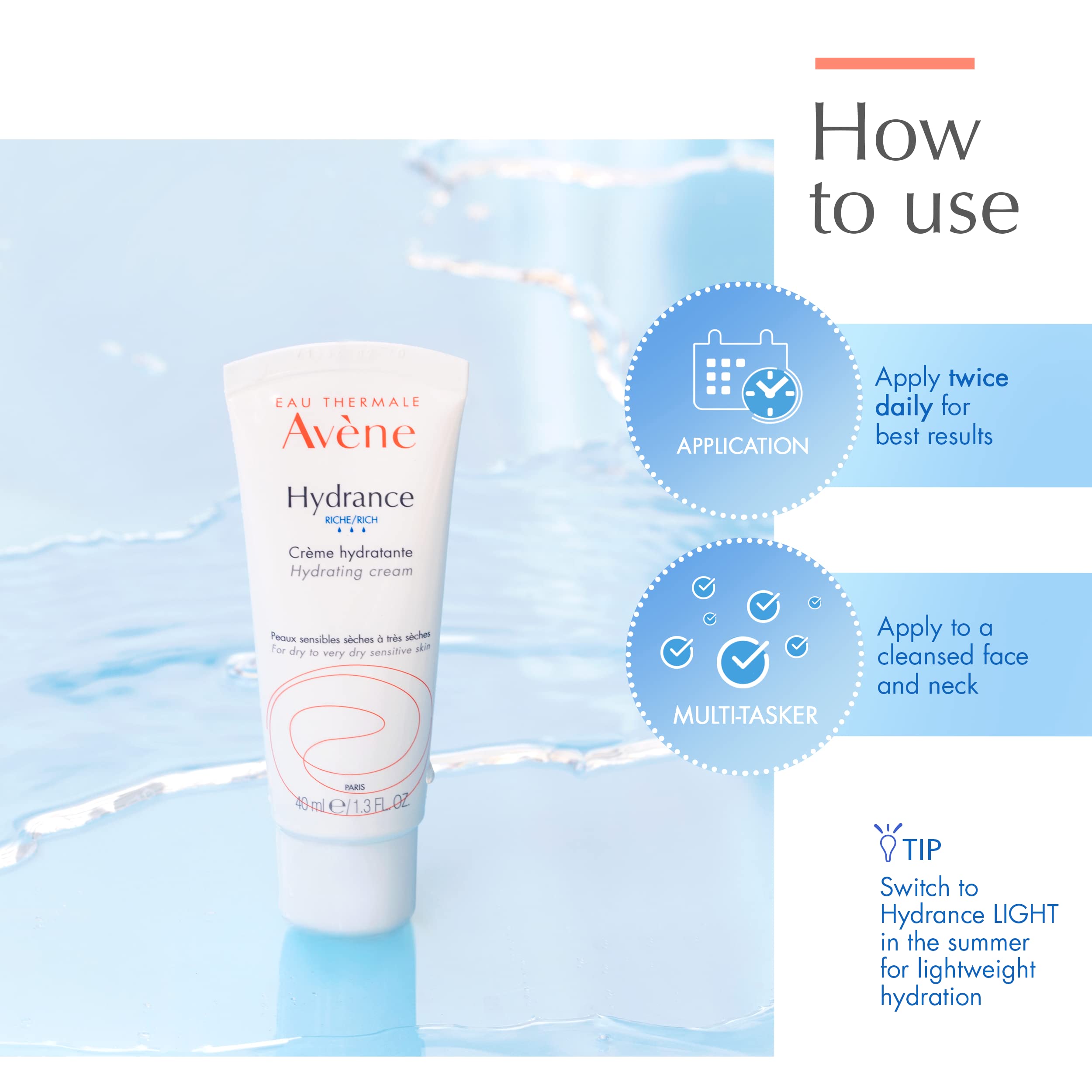 Foto 6 pulgar | Crema Hidratante Eau Thermale Avène Hydrance Rich 40ml - Venta Internacional.