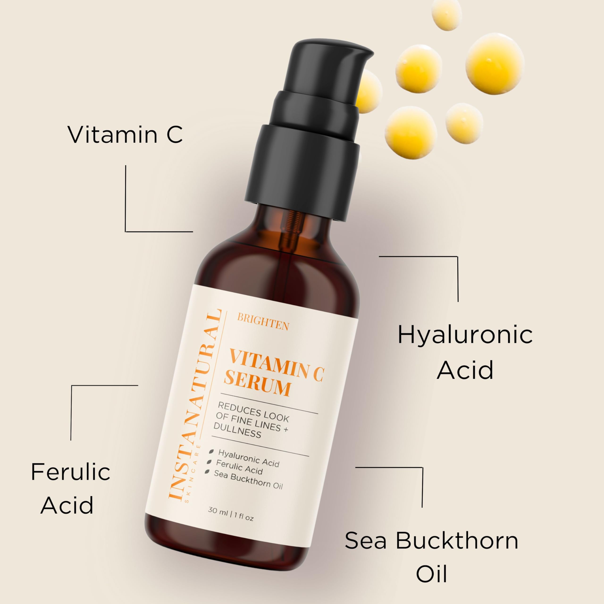 Foto 3 pulgar | Sérum Facial Instanatural Vitamina C Iluminador 30 Ml - Venta Internacional