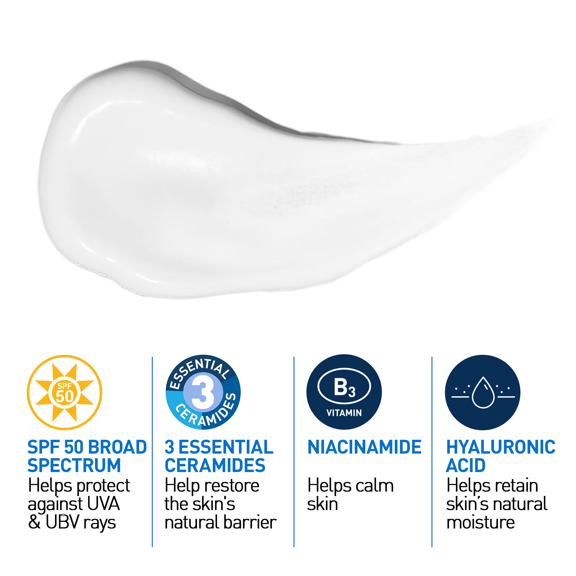 Foto 3 pulgar | Loción Hidratante Facial Cerave Am Spf 50, 90 Ml, No Grasa - Venta Internacional.