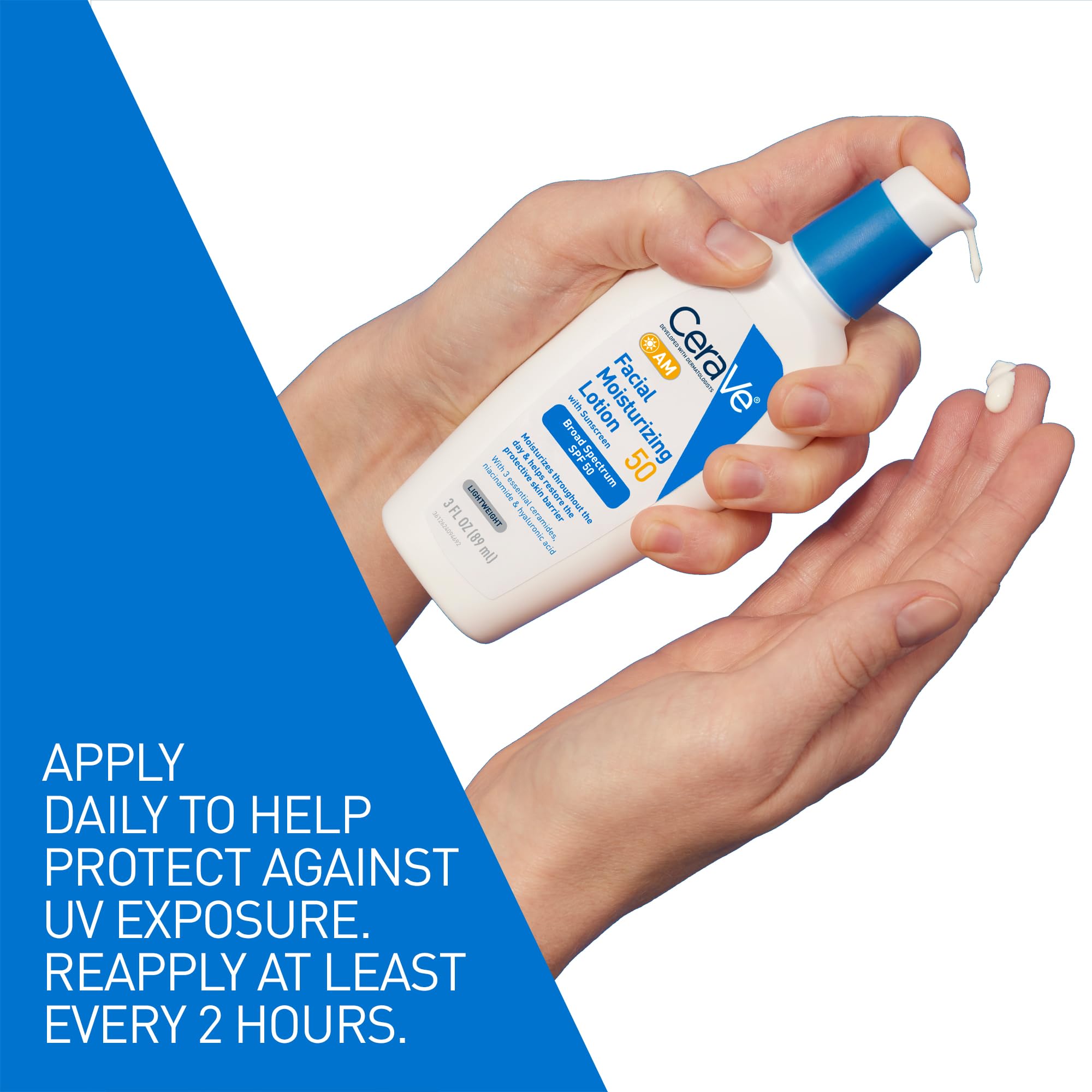 Foto 5 pulgar | Loción Hidratante Facial Cerave Am Spf 50, 90 Ml, No Grasa - Venta Internacional.