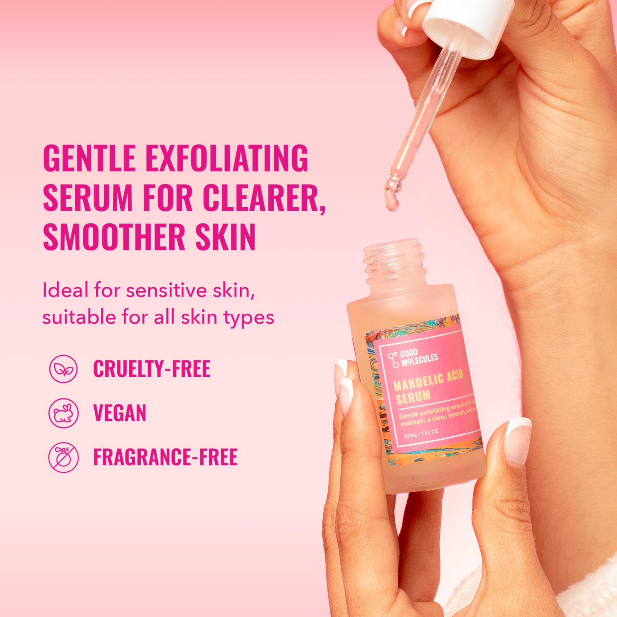 Foto 3 pulgar | Serum Good Molecules De Ácido Mandélico 30 Ml/1 Oz Para Pieles Sensibles - Venta Internacional.