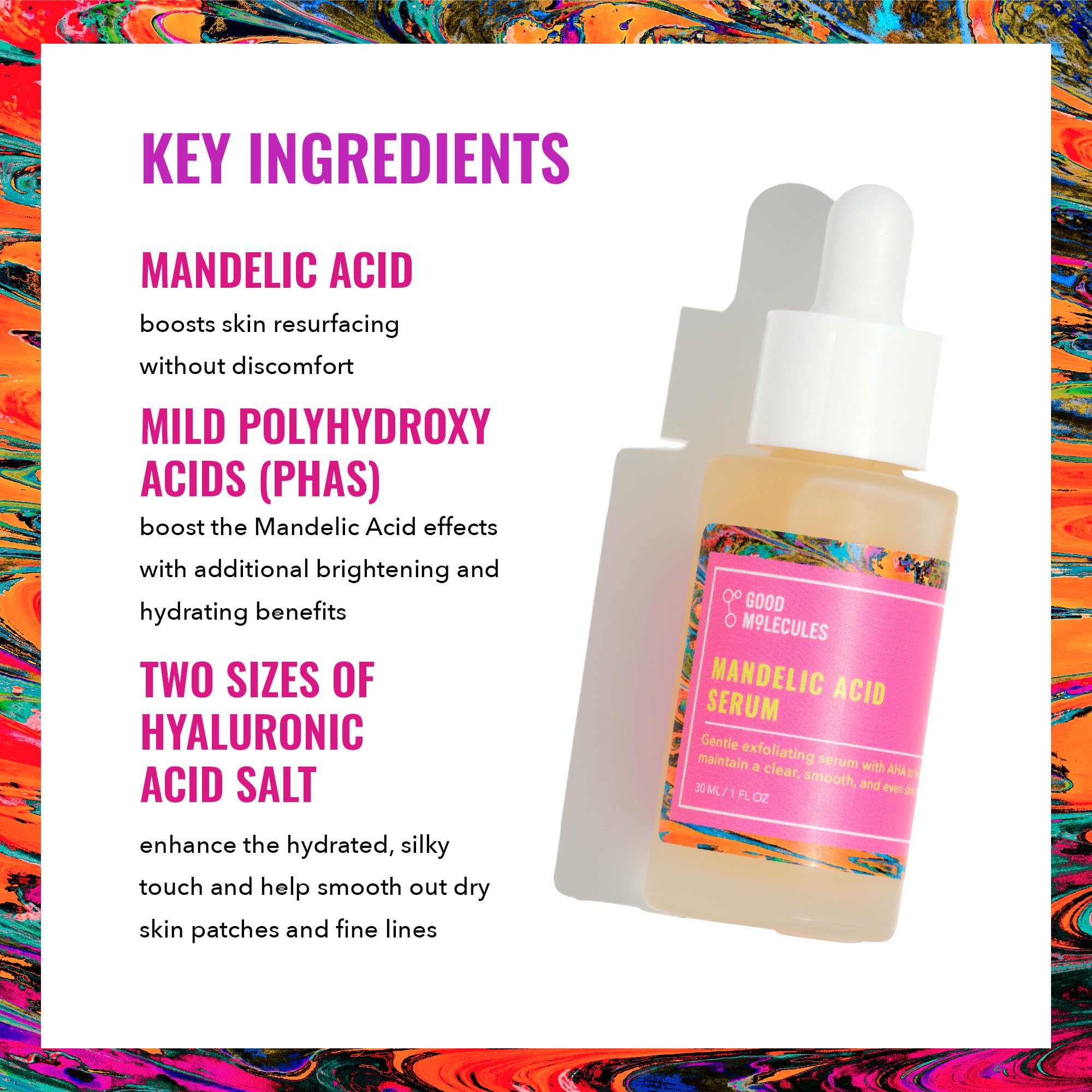 Foto 4 pulgar | Serum Good Molecules De Ácido Mandélico 30 Ml/1 Oz Para Pieles Sensibles - Venta Internacional.