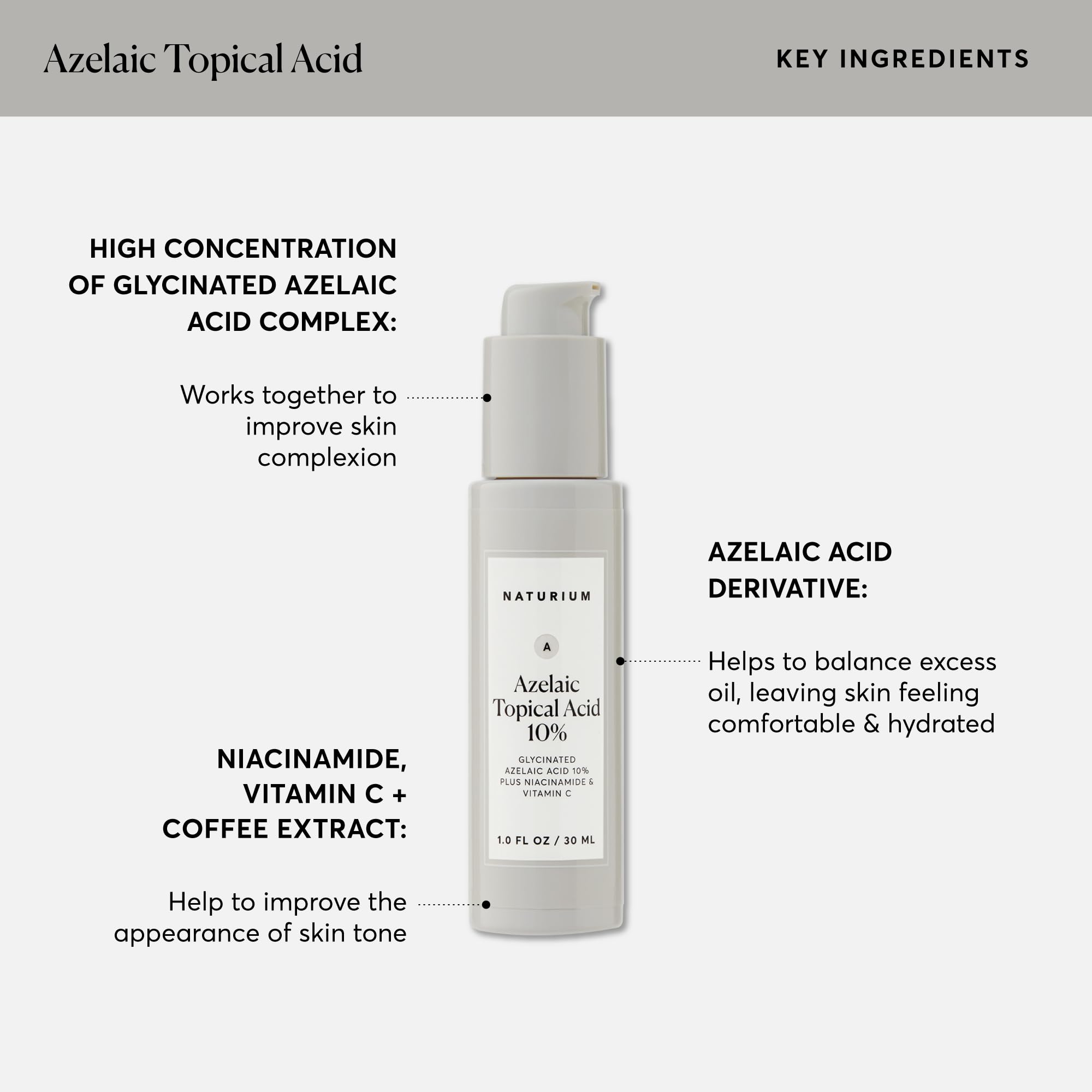 Foto 6 pulgar | Sérum Naturium Ácido Azelaico 10% Con Niacinamida Y Vitamina C 30 Ml - Venta Internacional.