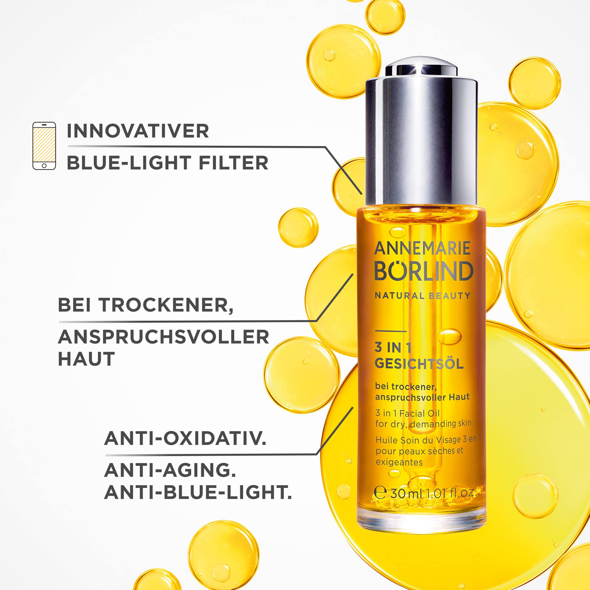 Foto 5 pulgar | Aceite Facial Annemarie Börlind 3 En 1 Para Piel Seca 30 Ml Vegano - Venta Internacional.