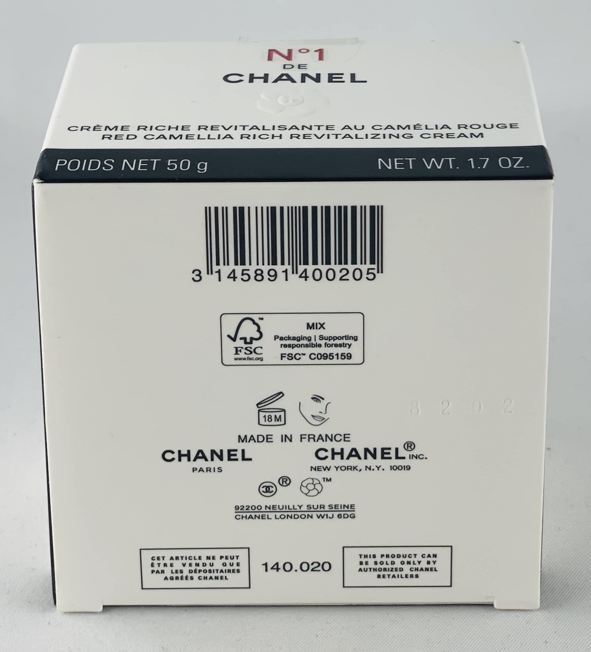 Foto 3 pulgar | Crema Revitalizante Rica En Camelias Rojas N°1 De Chanel, 50 Ml - Venta Internacional.