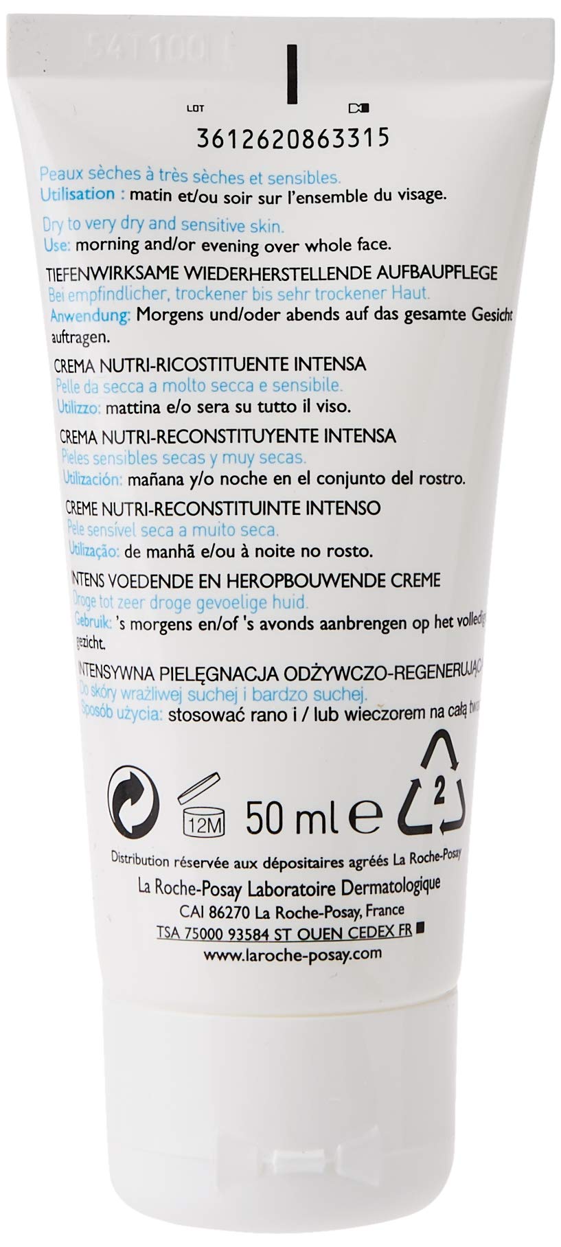 Foto 3 pulgar | Crema La Roche Posay Nutritic Intense Reconstituyente 50 Ml - Venta Internacional.