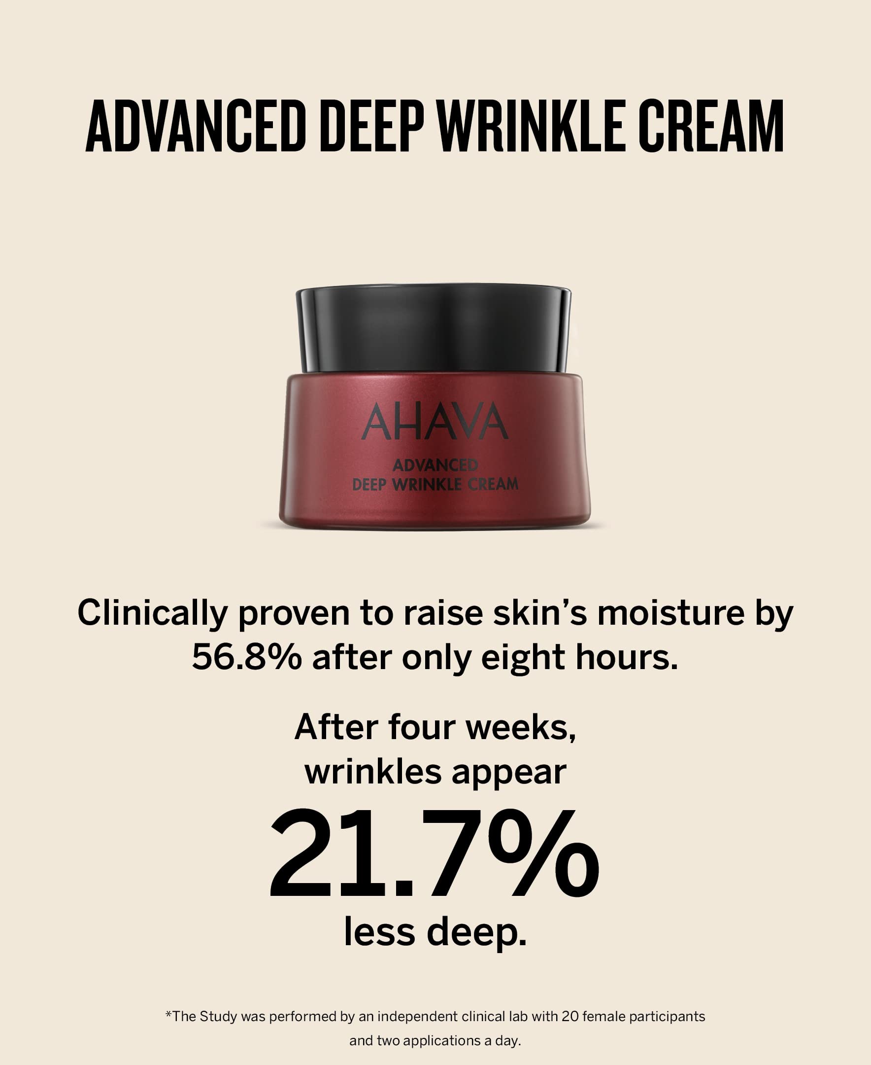 Foto 3 pulgar | Crema Ahava Apple Of Sodom Advanced Deep Wrinkle 50 Ml - Venta Internacional.