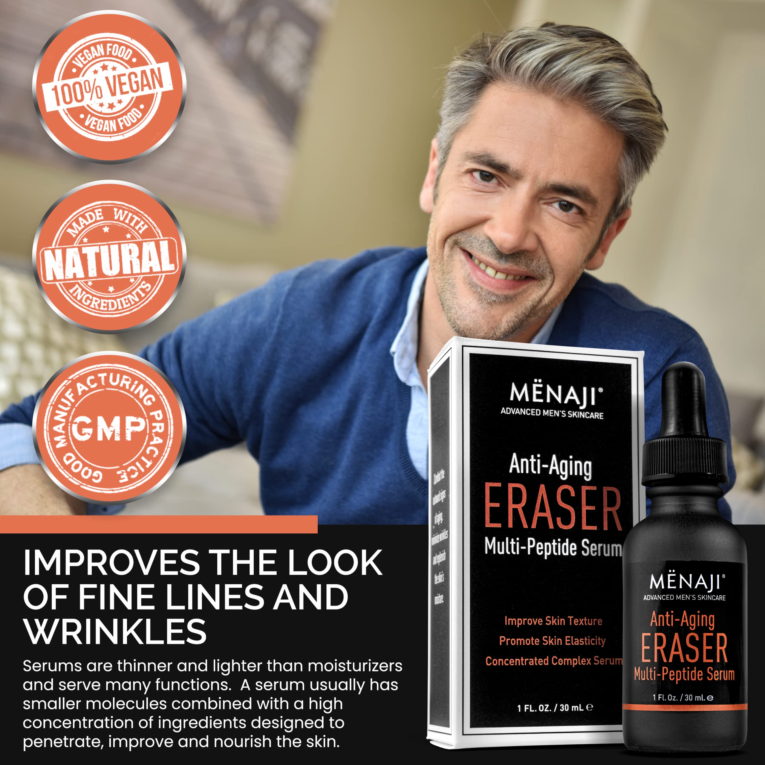 Foto 4 pulgar | Sérum Antienvejecimiento Menaji Anti-aging Eraser Multi-peptide - Venta Internacional.