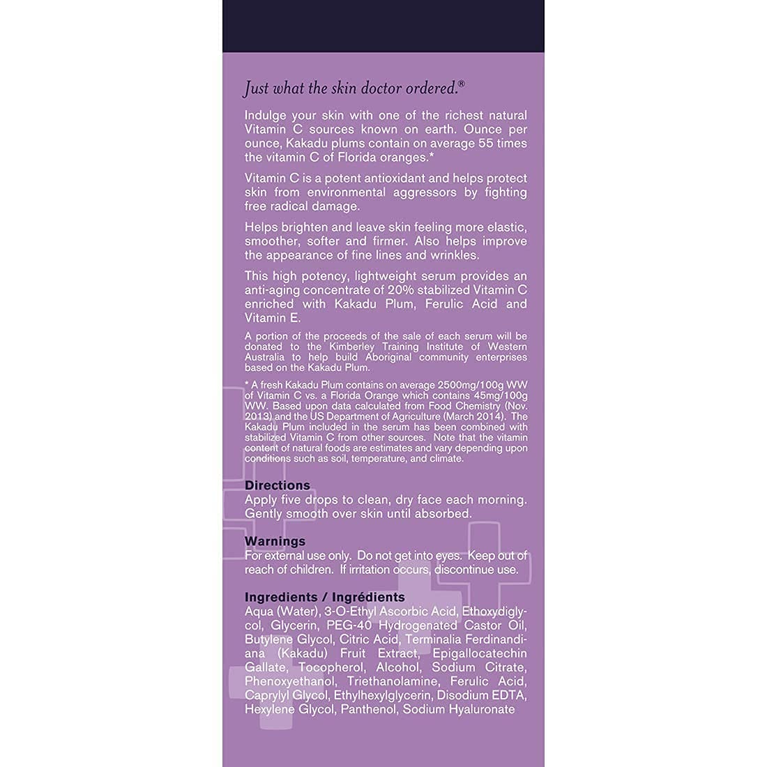 Foto 8 pulgar | Sérum Dermadoctor Kakadu C Con 20% De Vitamina C Para Rostro, 30 Ml - Venta Internacional.