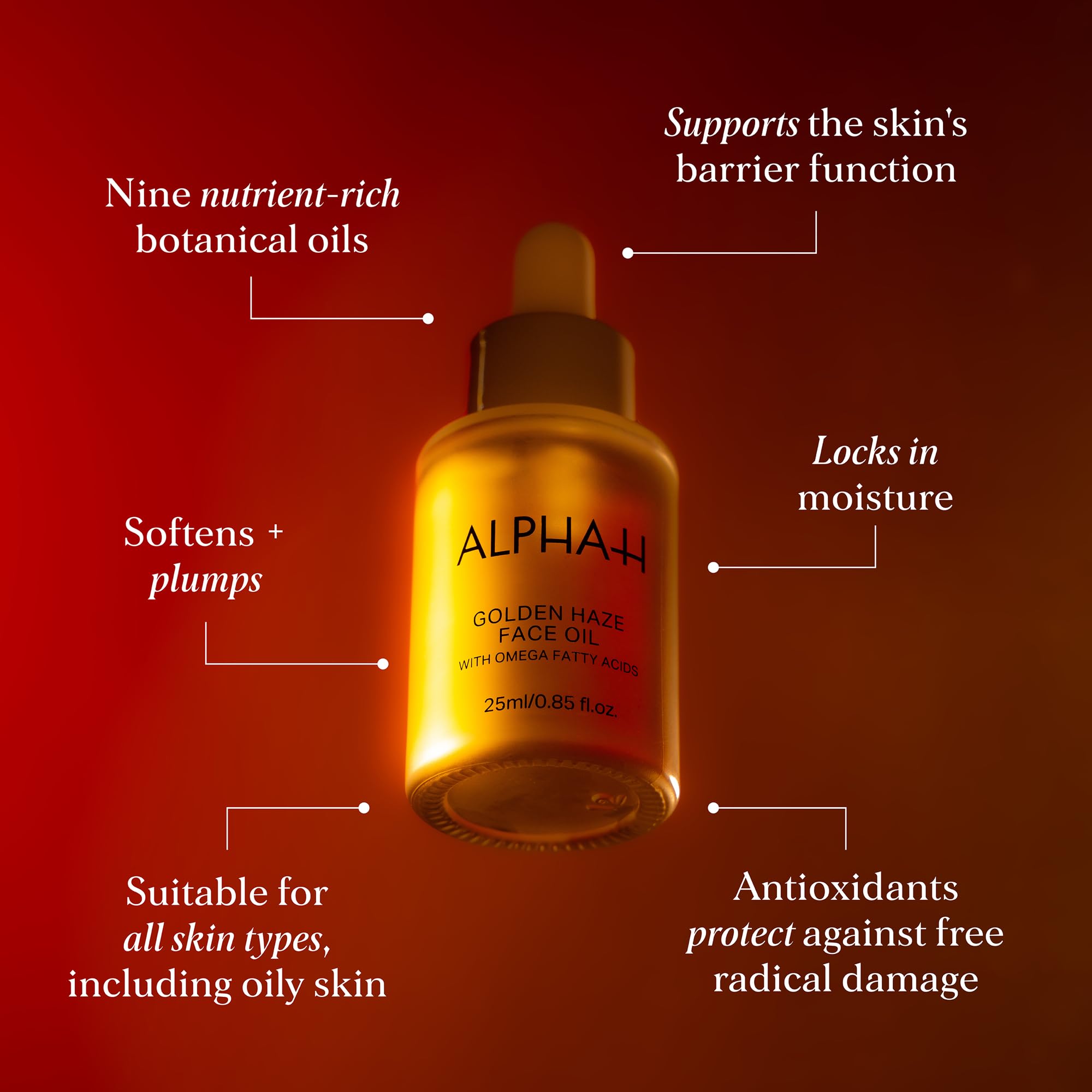 Foto 4 pulgar | Aceite Facial Alpha-h Golden Haze 25 Ml Con Vitamina F Y Aceite De Jojoba - Venta Internacional.