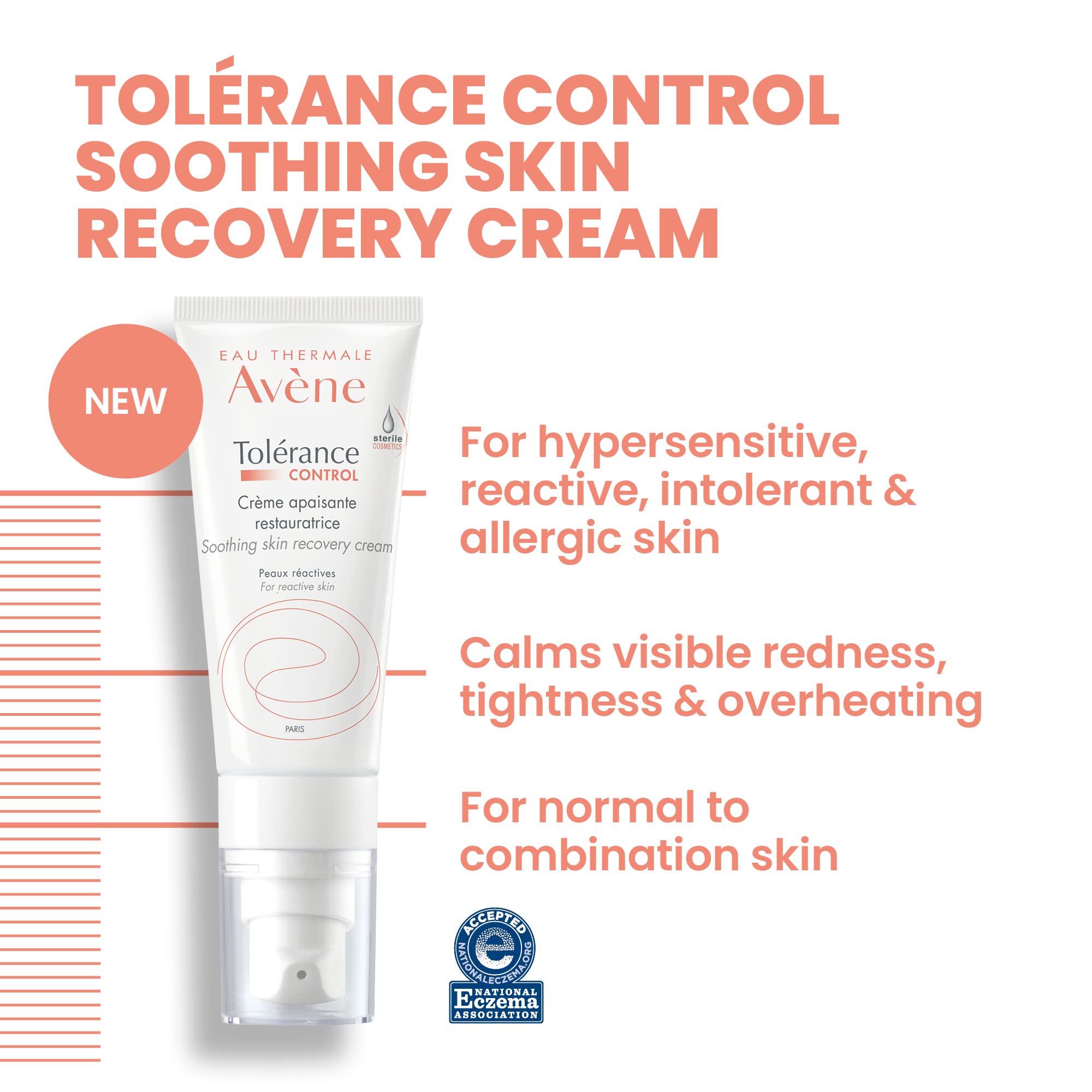 Foto 4 pulgar | Crema Hidratante Eau Thermale Avène Tolerance Control 40 Ml - Venta Internacional.