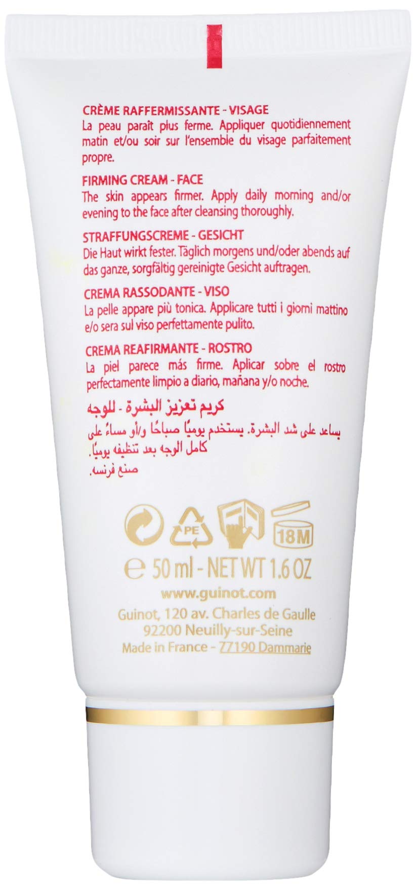 Foto 3 pulgar | Crema Reafirmante Guinot 50 ml Revitaliza y Estimula el Hialurónico - Venta Internacional