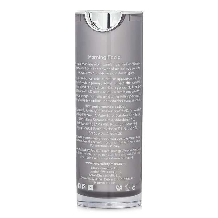 Foto 7 pulgar | Elixir Facial Sarah Chapman Skinesis Facial Matutino - Venta Internacional.