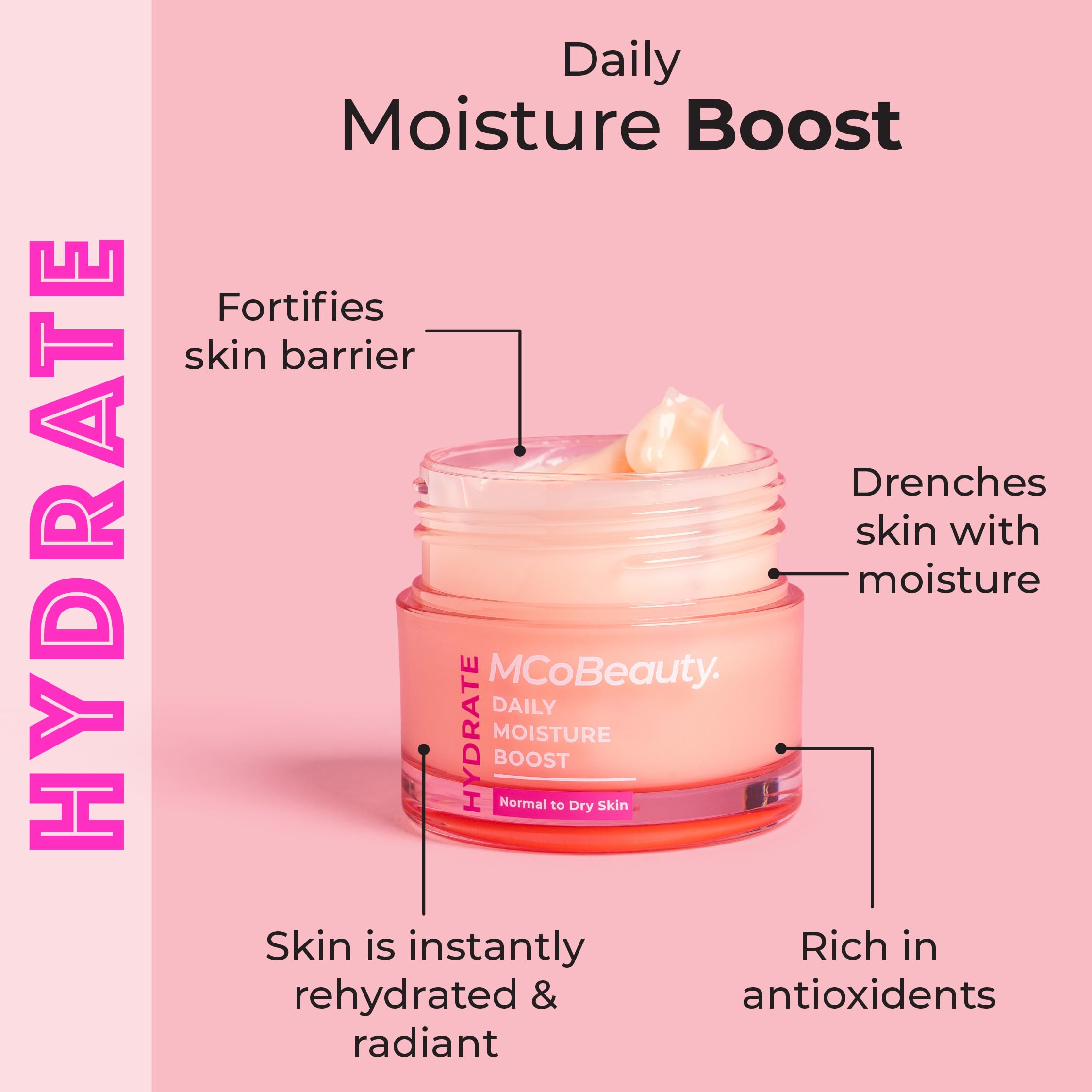 Foto 3 pulgar | Moisture Boost Mcobeauty Hydrate Daily Para Rostro - Venta Internacional.