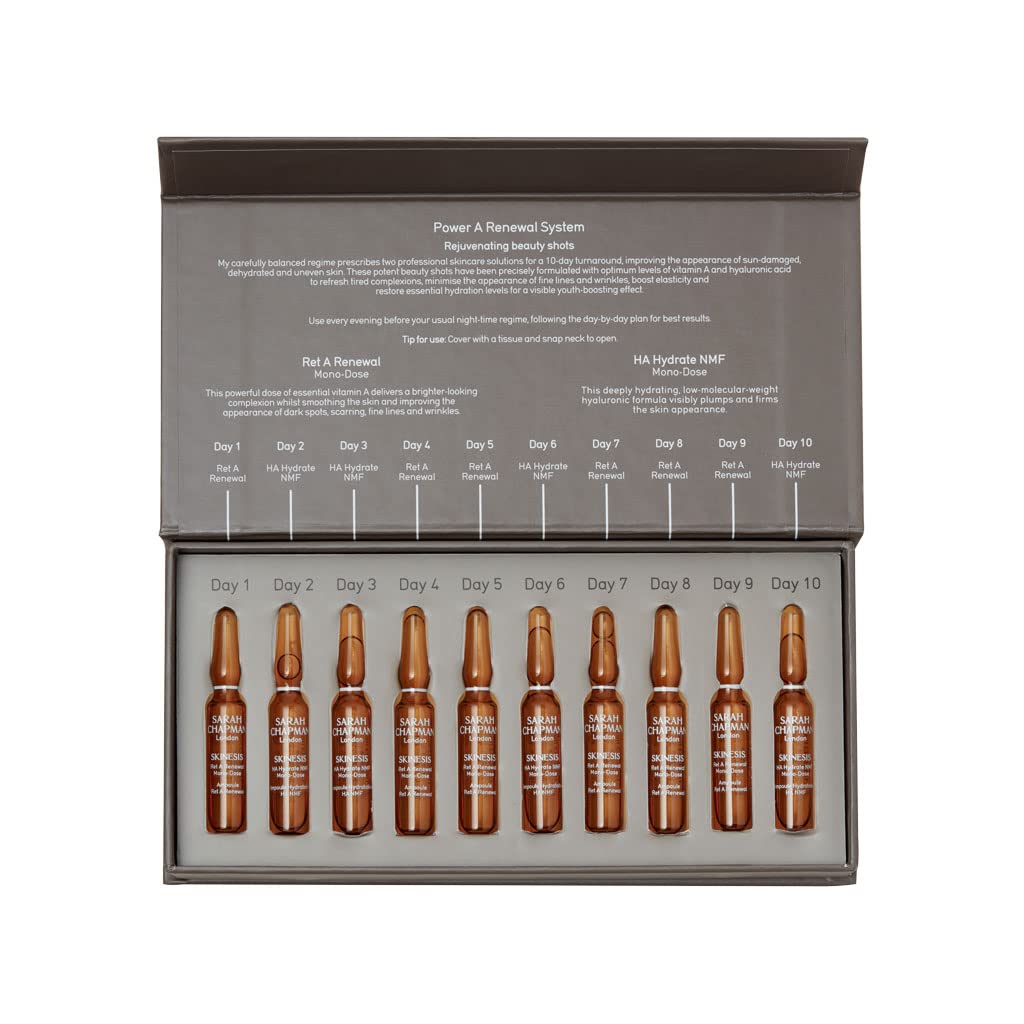 Sistema De Renovación Power A De Sarah Chapman Para El Cuidado De La Piel, 10 X 1 Ml - Venta Internacional.